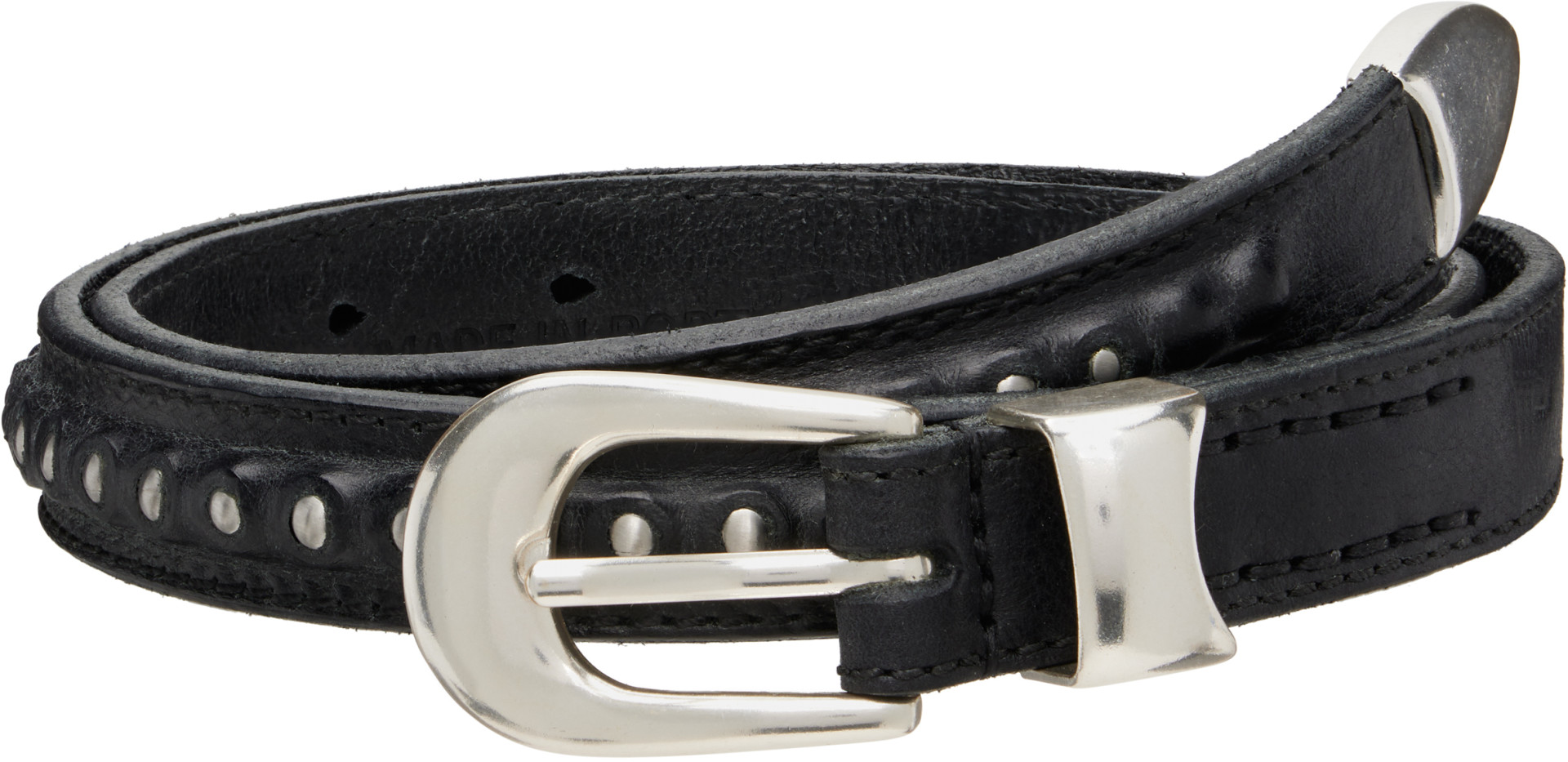 OUR LEGACY: Black 2cm Bullet Chain Belt | SSENSE Germany