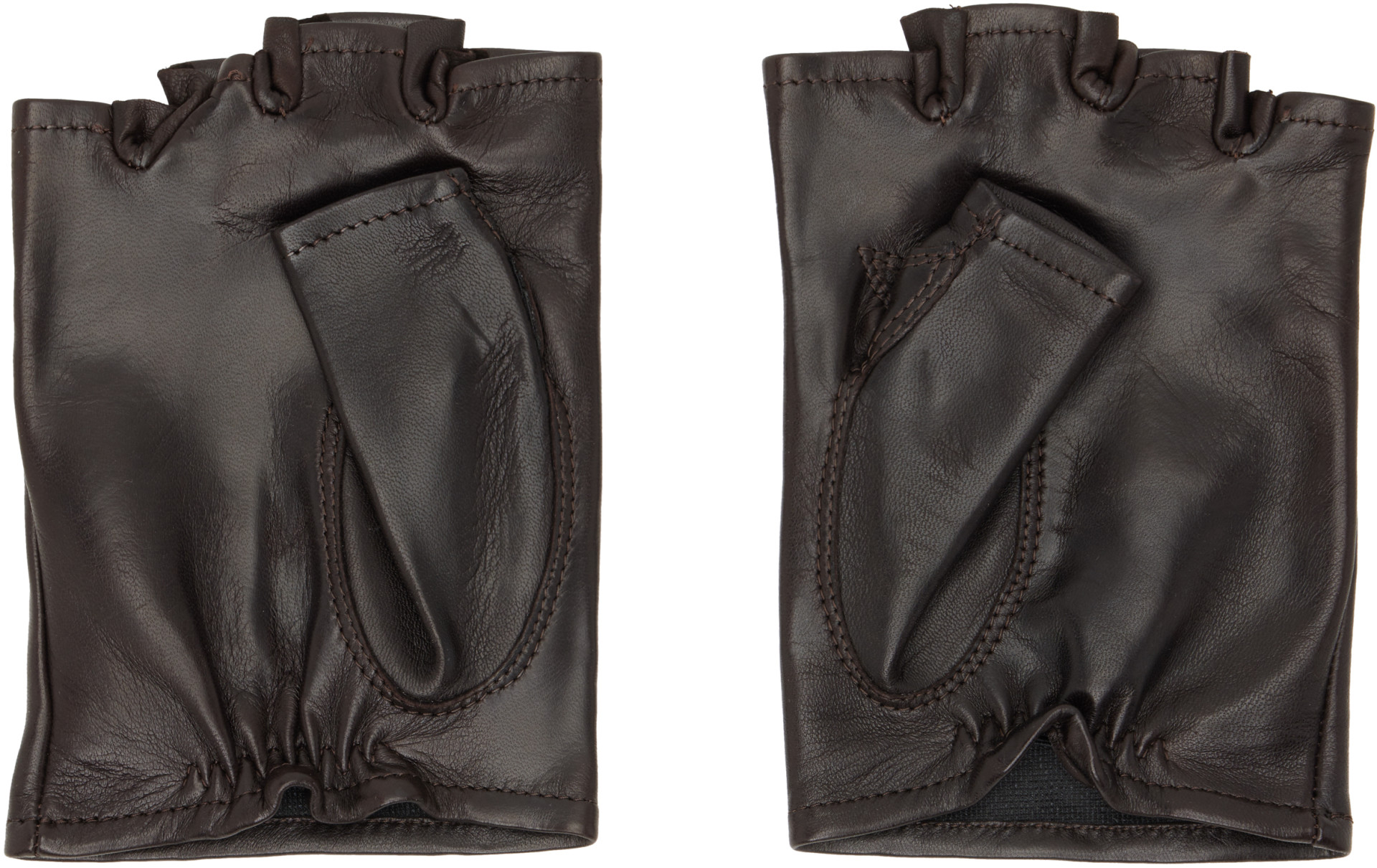 OUR LEGACY 24AW HIS GLOVES レザー　BROWNサイズM OUR LEGACY: Brown Biker Gloves | SSENSE