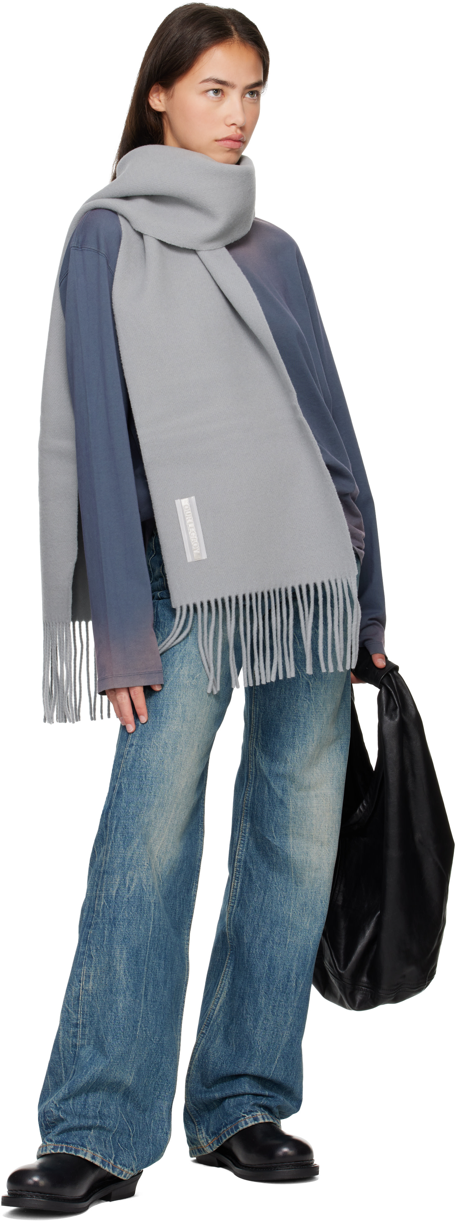OUR LEGACY ESTATE SCAR マフラー OUR LEGACY: ブルー Estate マフラー | SSENSE 日本