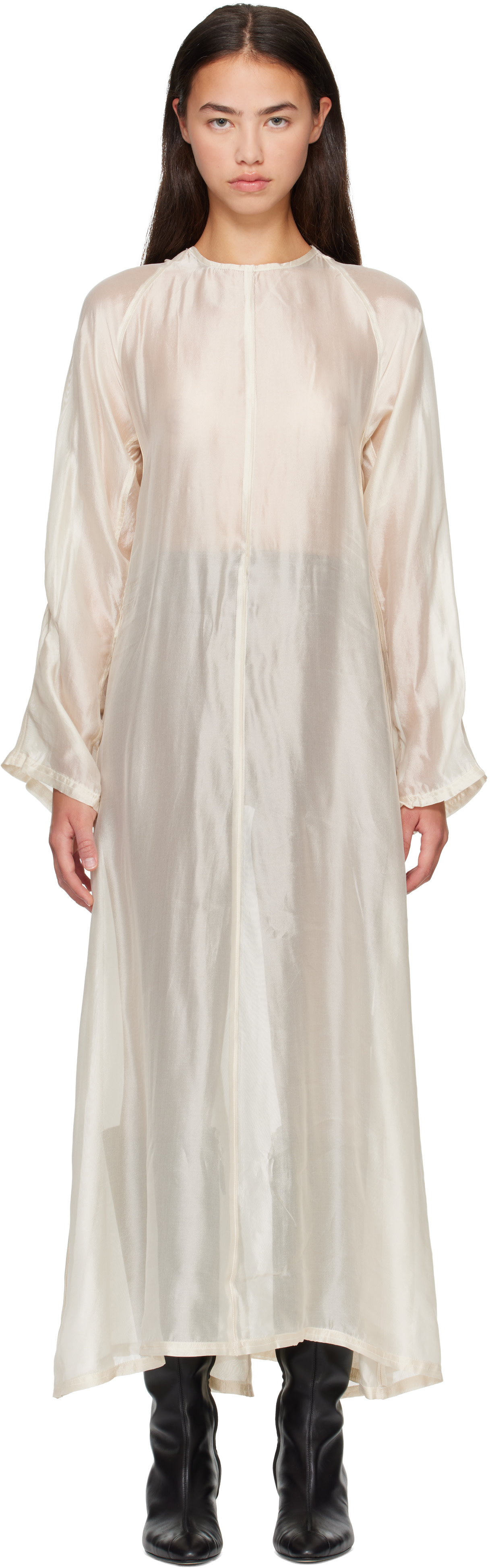 OUR LEGACY - Robe longue Shift beige