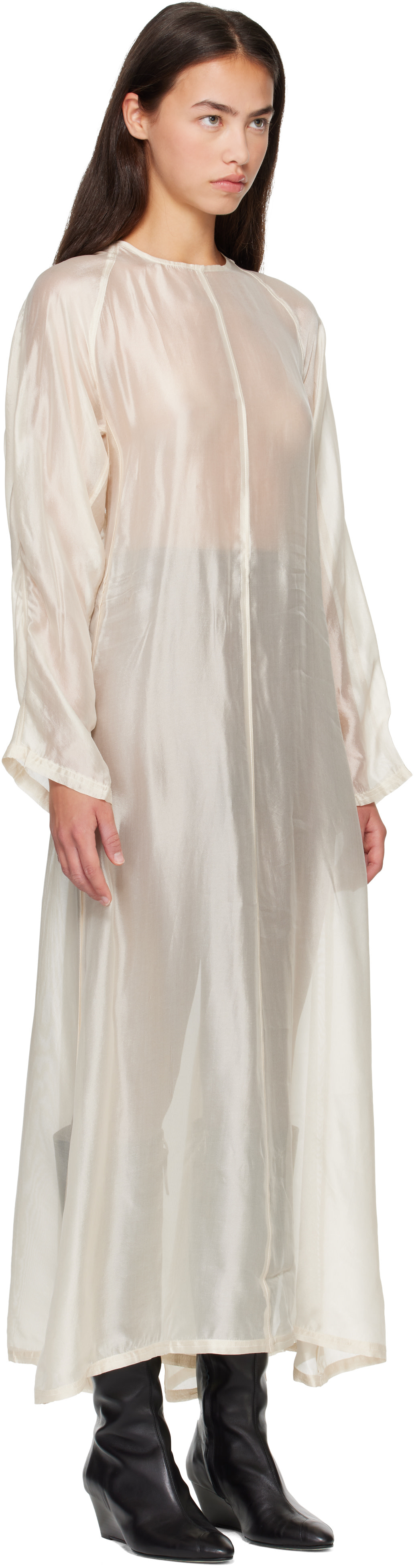 OUR LEGACY - Robe longue Shift beige