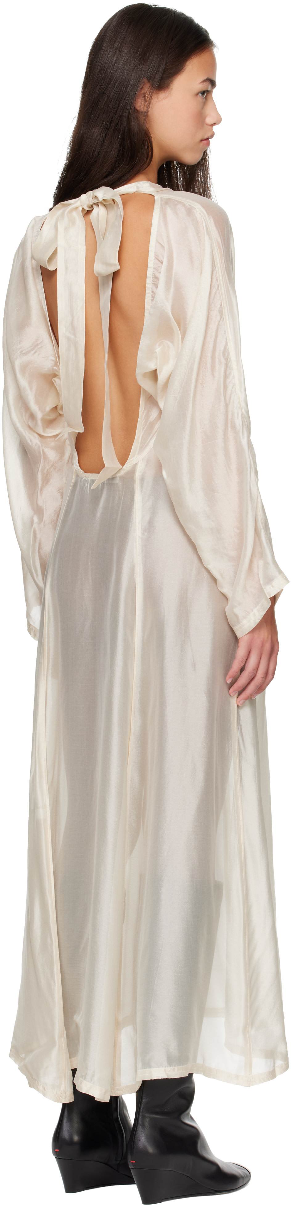 OUR LEGACY - Robe longue Shift beige