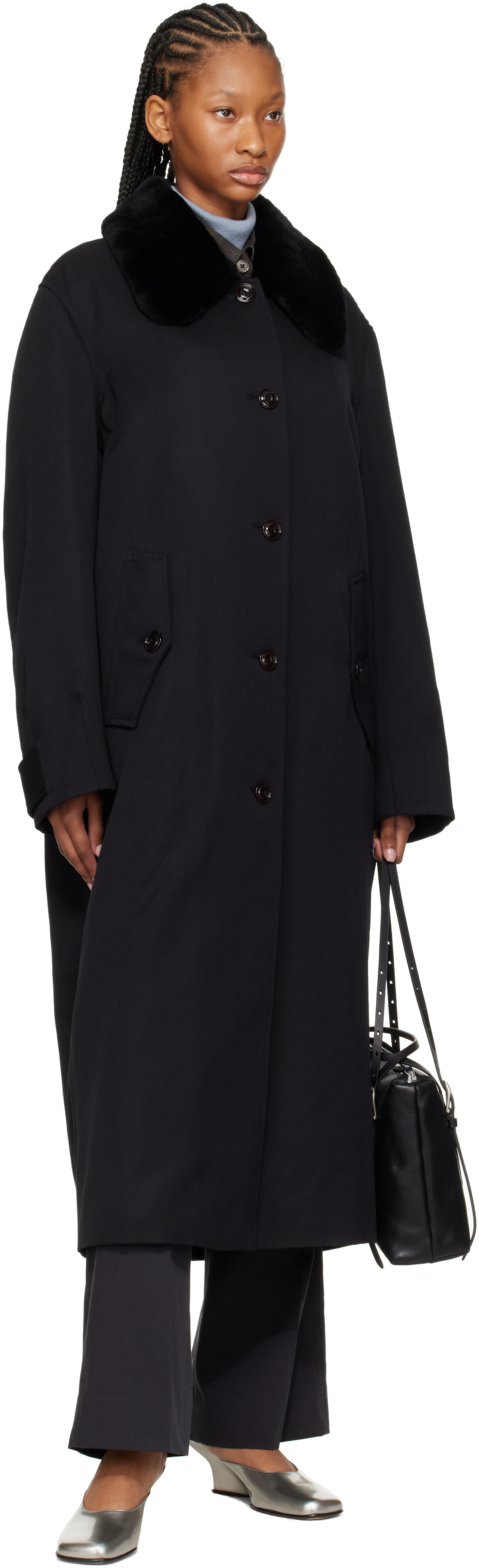 OUR LEGACY: Black Tundra Coat | SSENSE