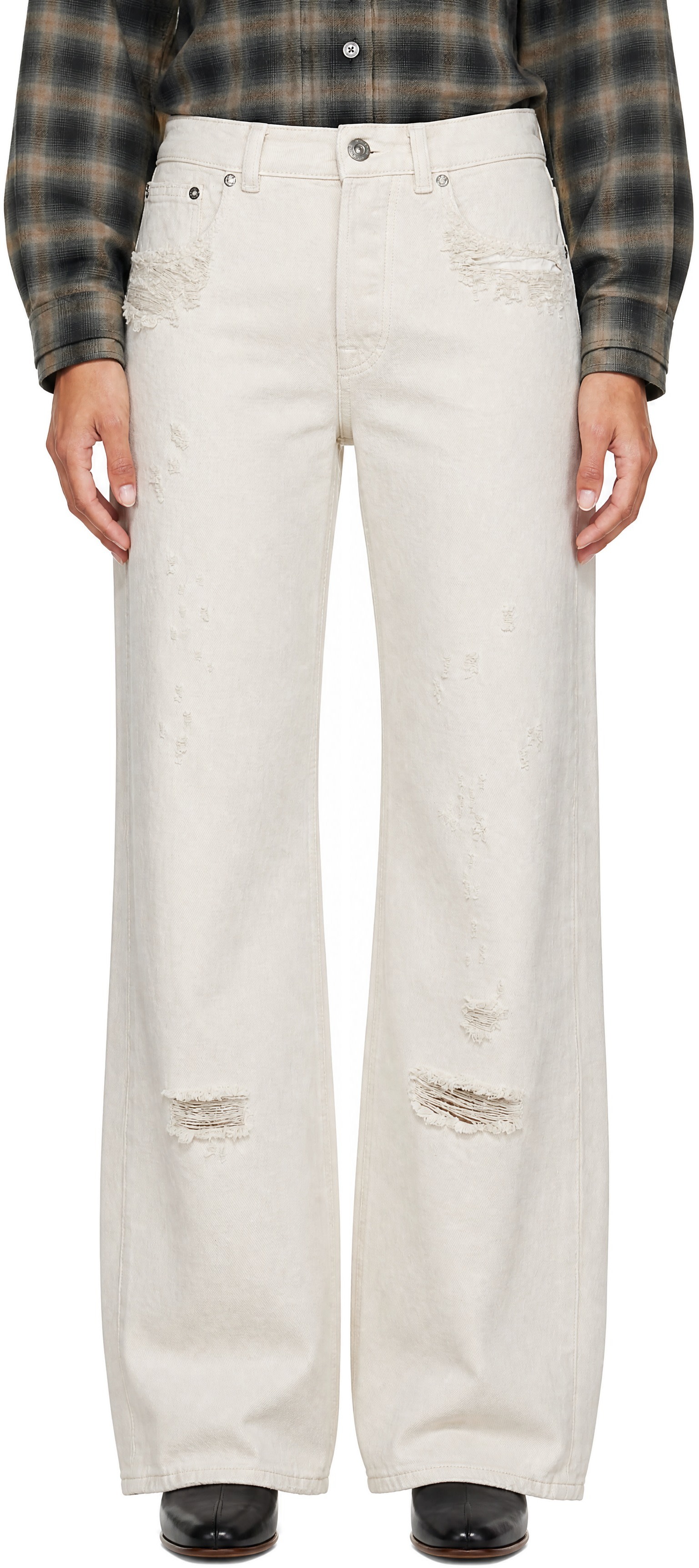 OUR LEGACY - Jean Full Cut blanc