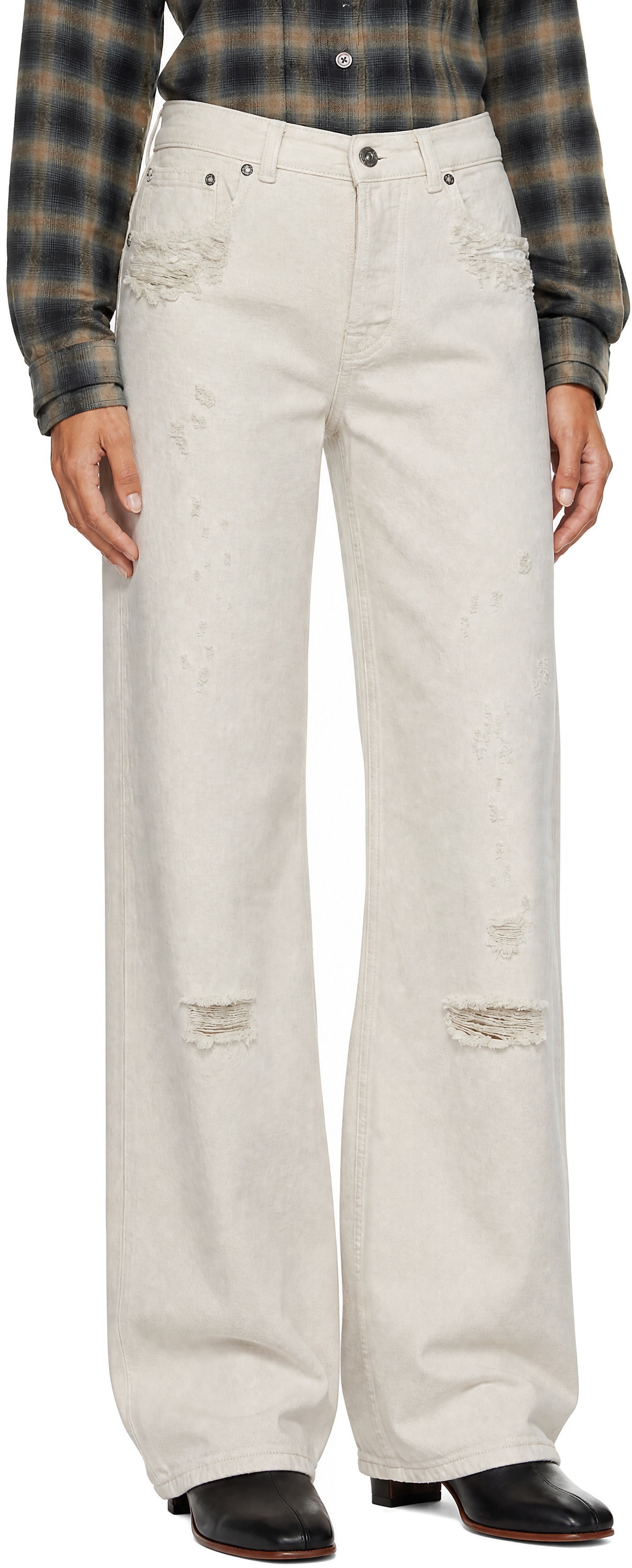 OUR LEGACY - Jean Full Cut blanc