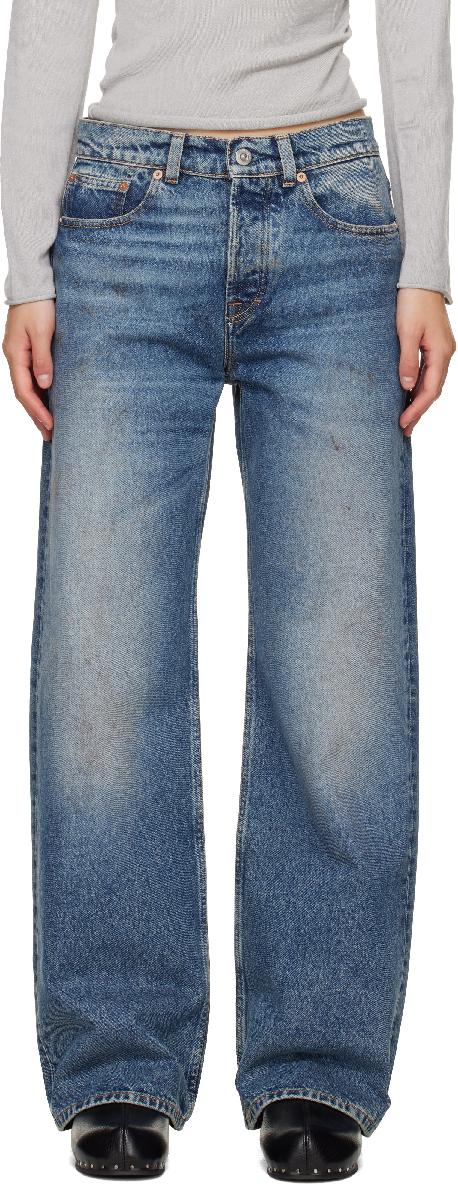 OUR LEGACY: Blue Full Cut Jeans | SSENSE