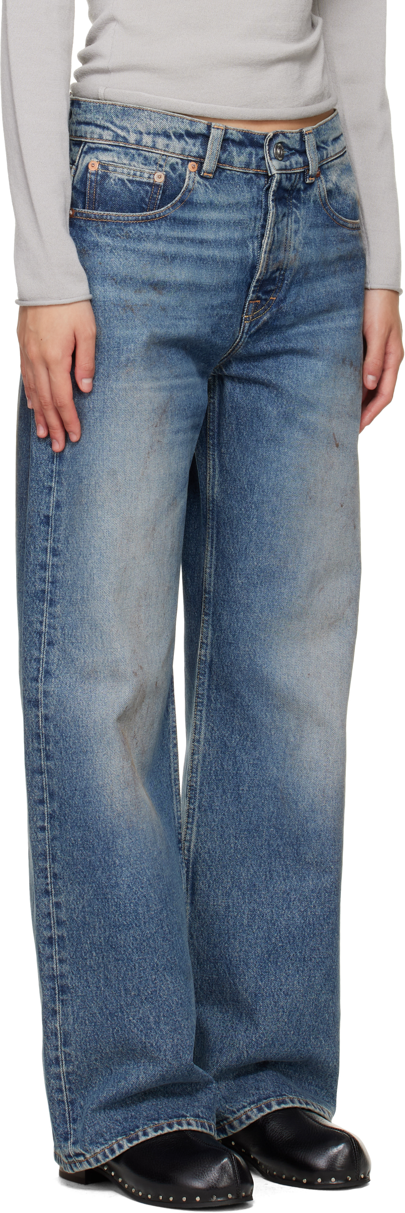 OUR LEGACY - Jean Full Cut bleu