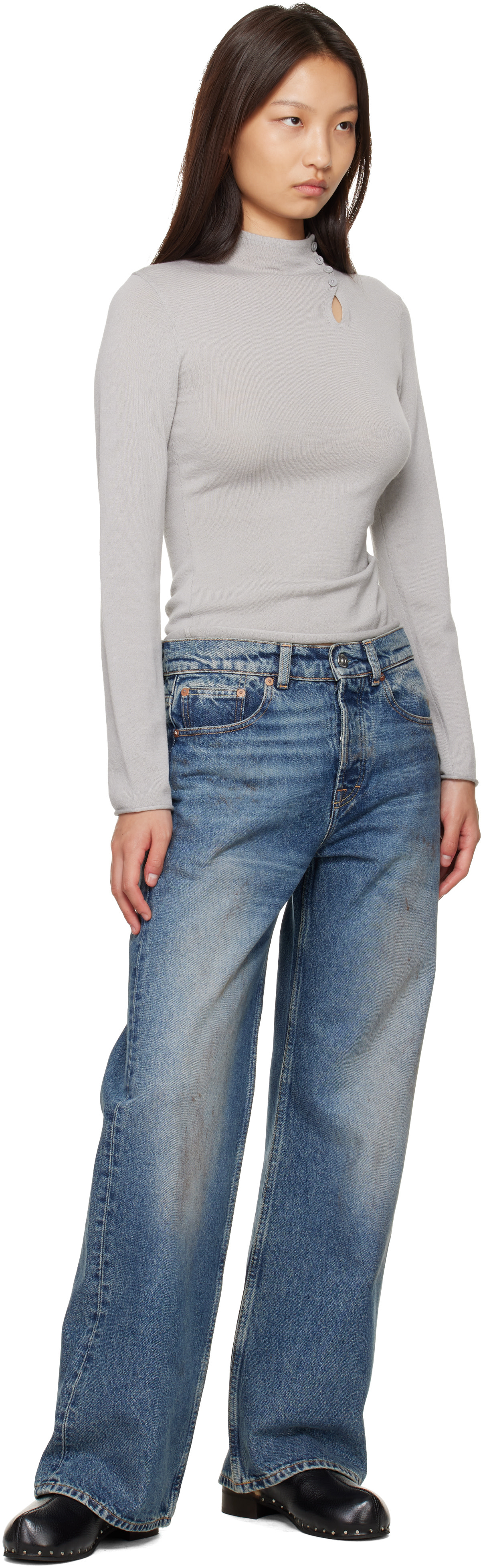 OUR LEGACY - Jean Full Cut bleu