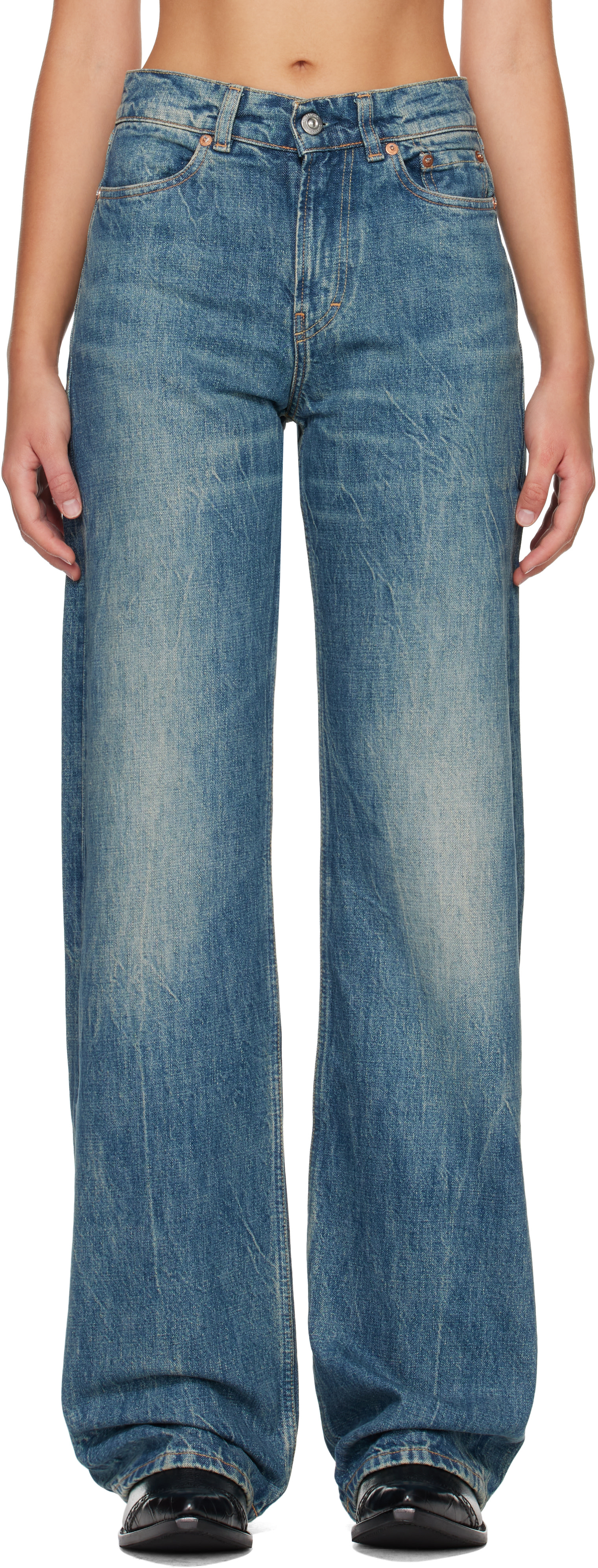 OUR LEGACY - Jean Wata Cut bleu