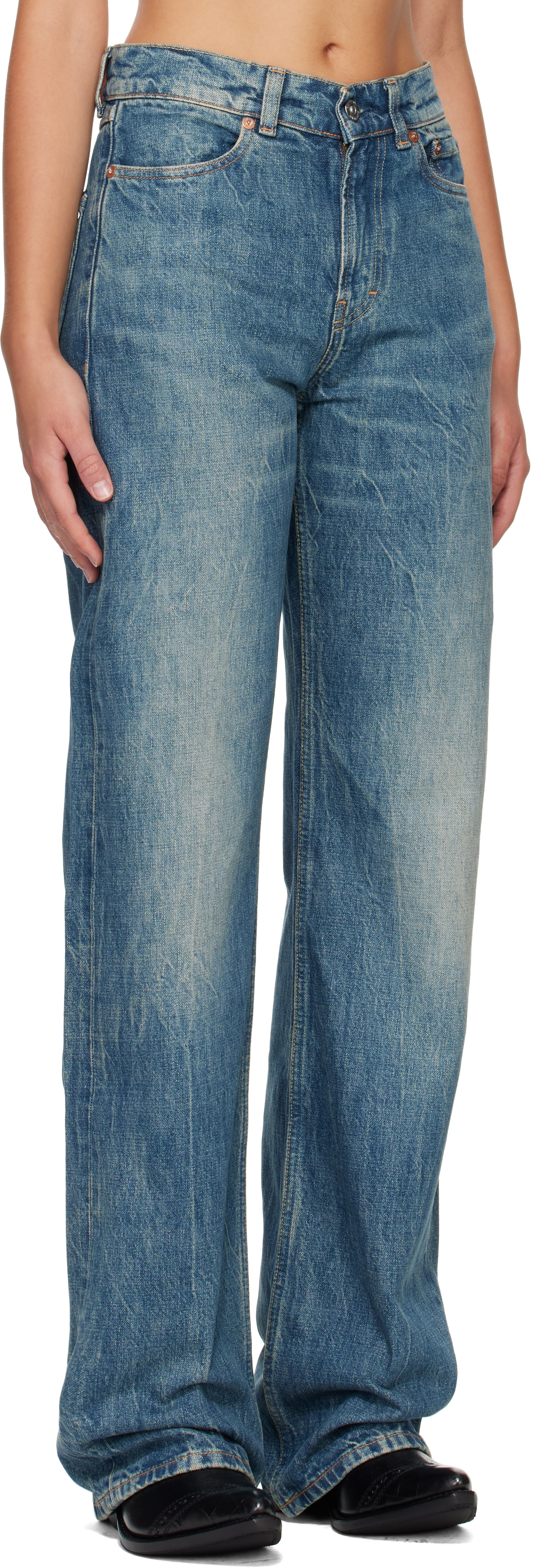 OUR LEGACY - Jean Wata Cut bleu