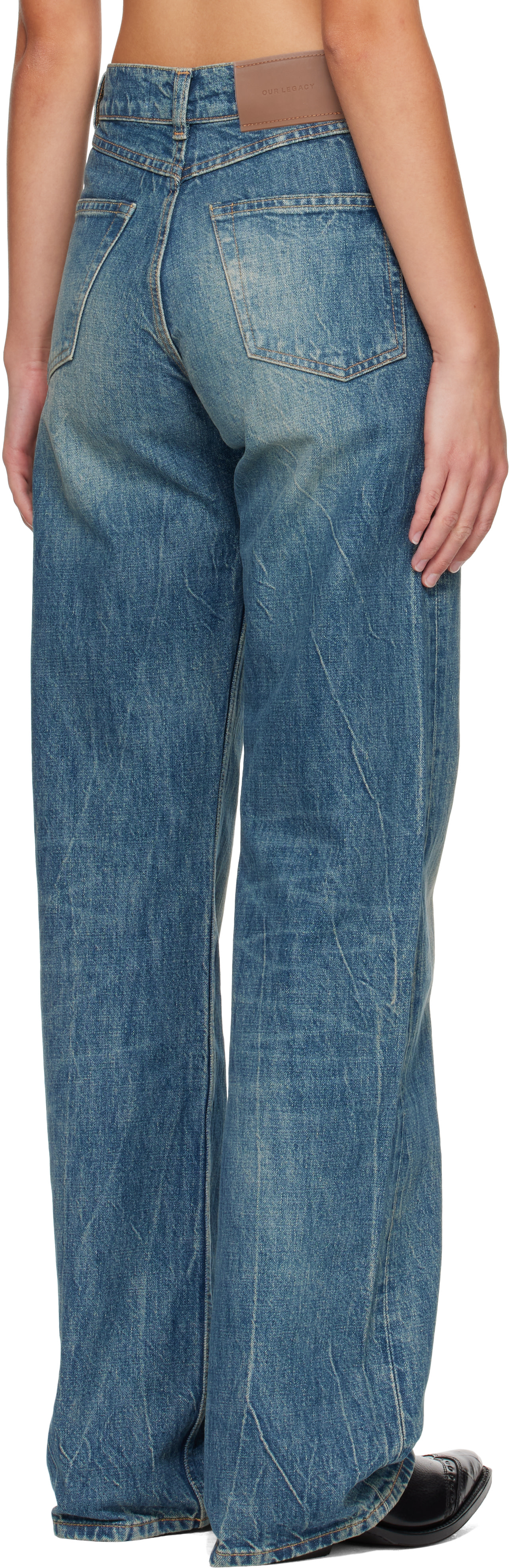 OUR LEGACY - Jean Wata Cut bleu