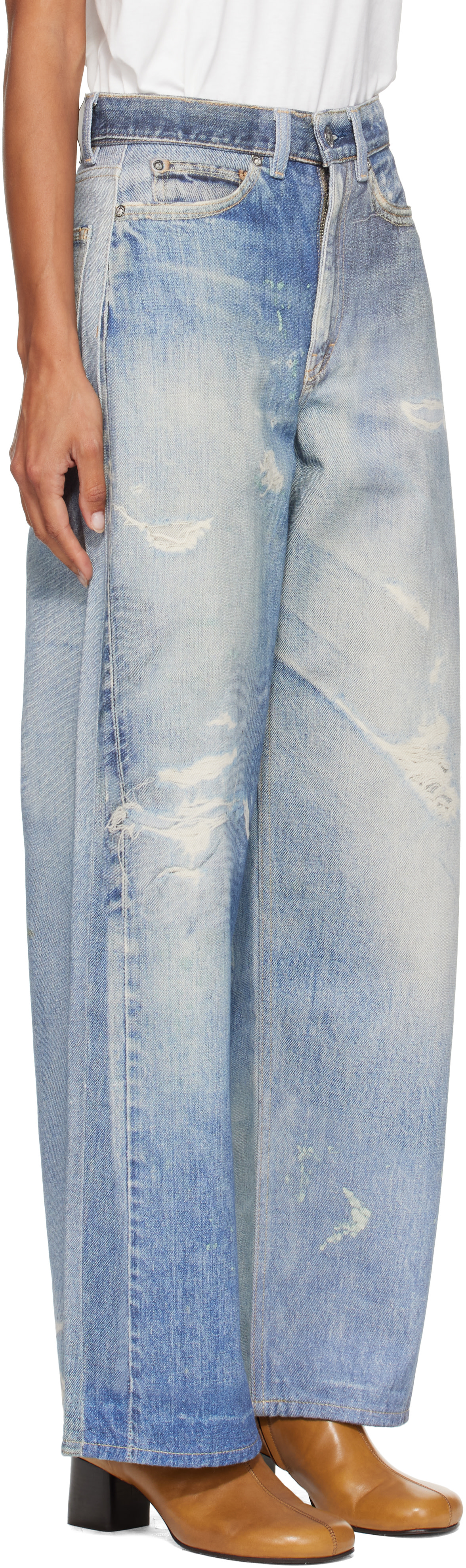 OUR LEGACY - Jean Full Cut bleu