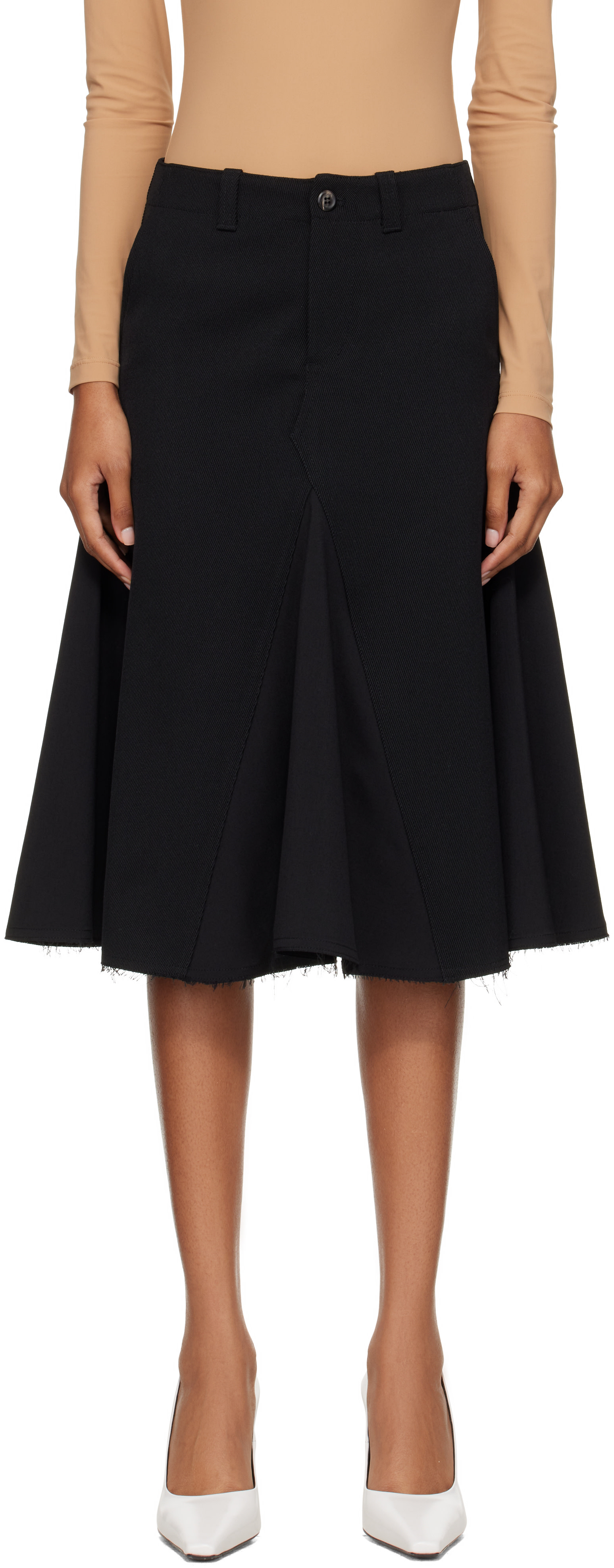 OUR LEGACY - Jupe midi Rift noire