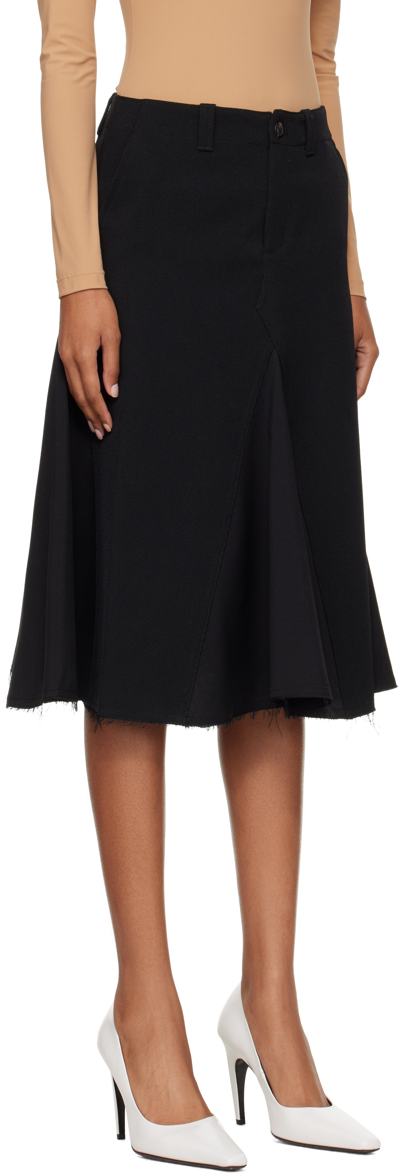 OUR LEGACY - Jupe midi Rift noire