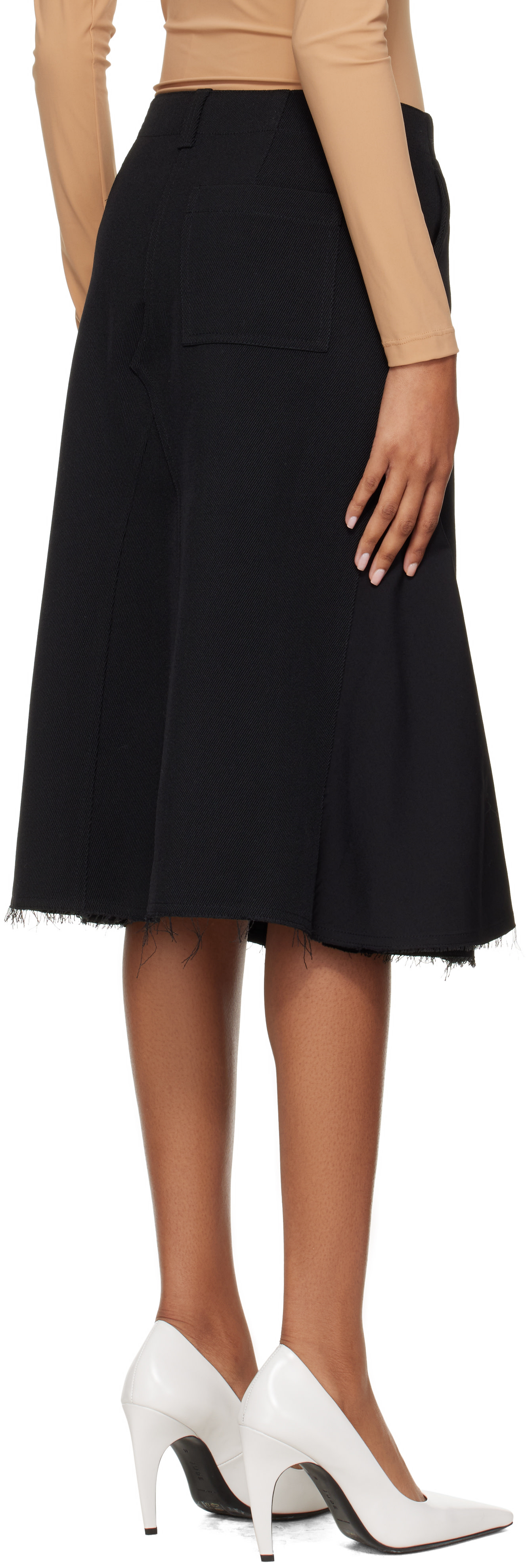 OUR LEGACY - Jupe midi Rift noire