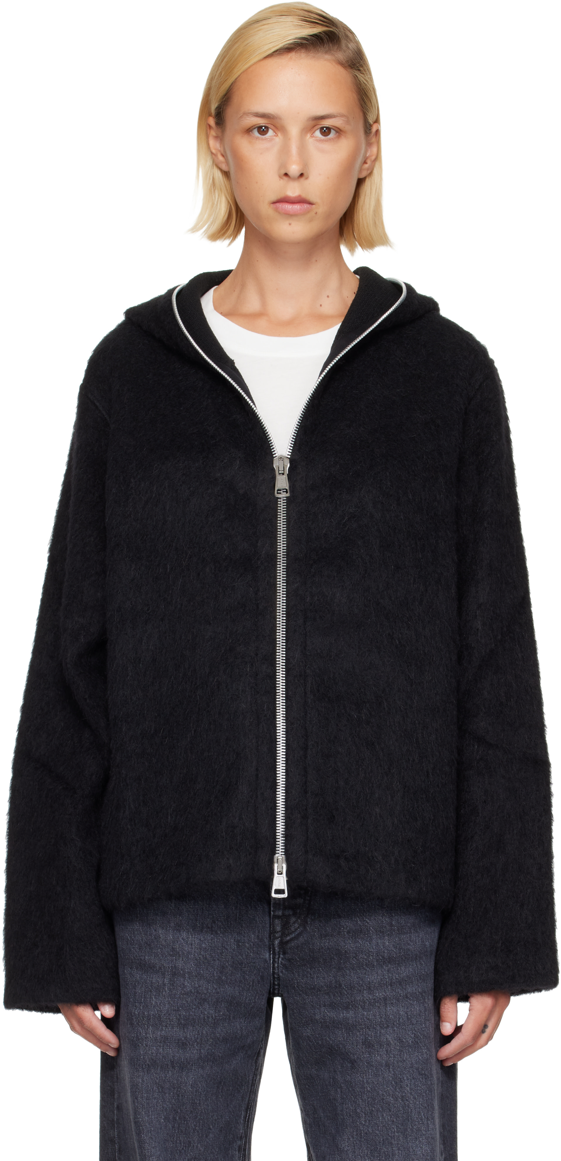 OUR LEGACY: Black Full Zip Hoodie | SSENSE