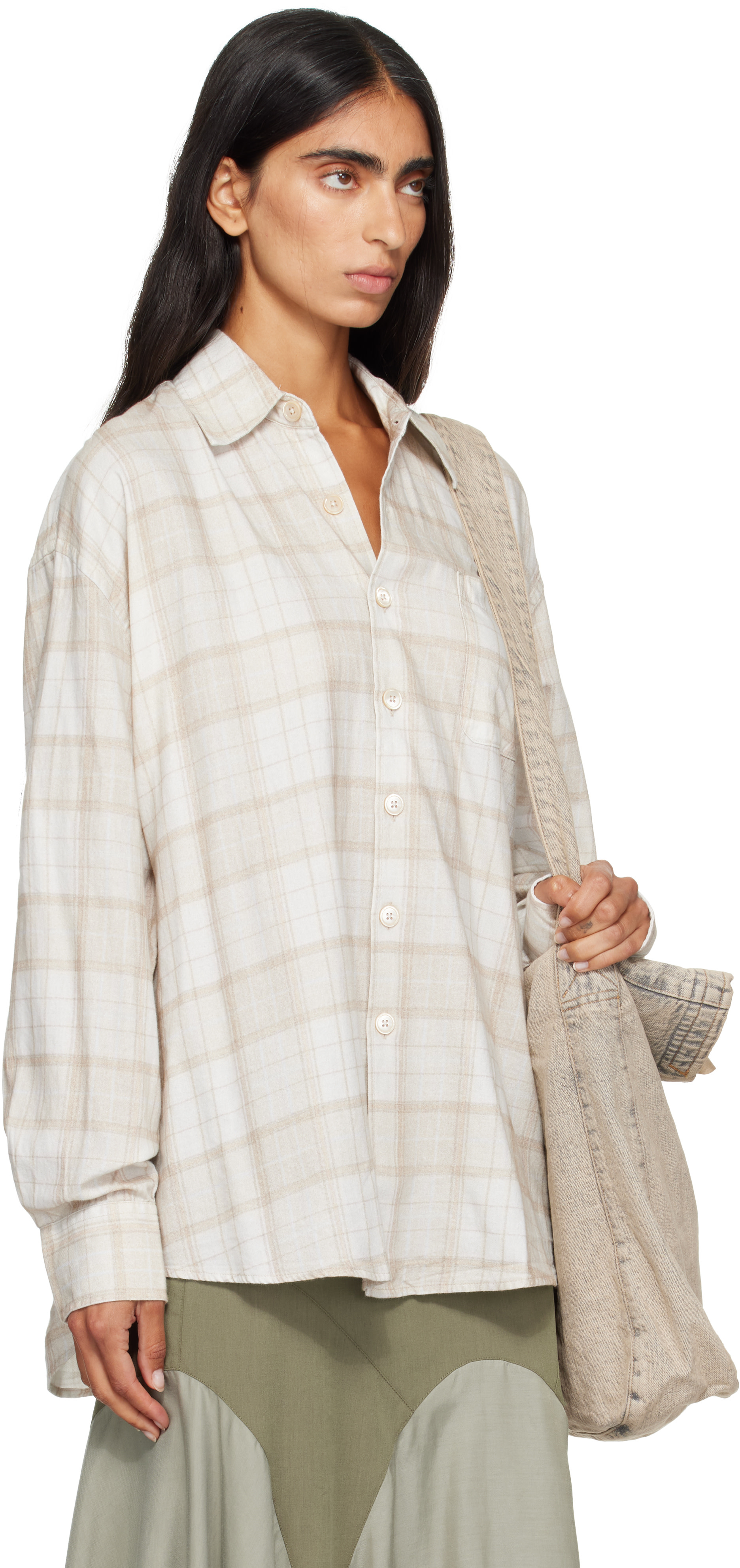 OUR LEGACY: Beige Borrowed Shirt | SSENSE