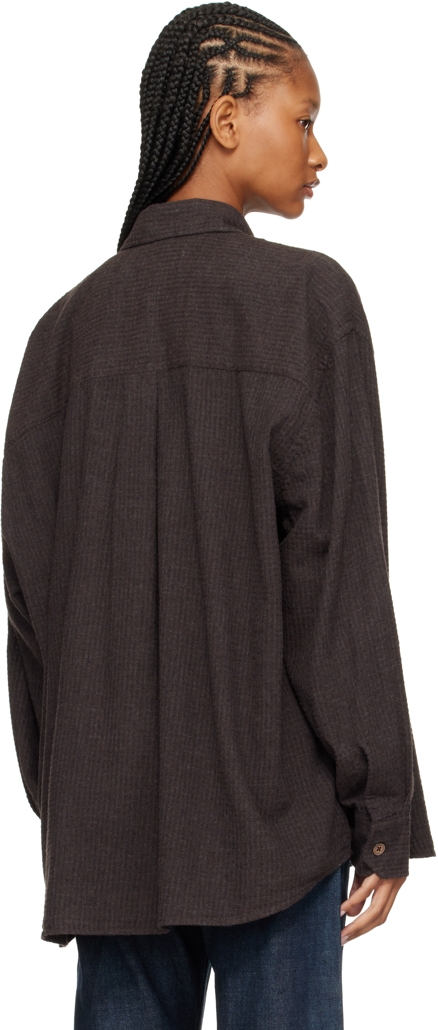 OUR LEGACY - Chemise Borrowed brune