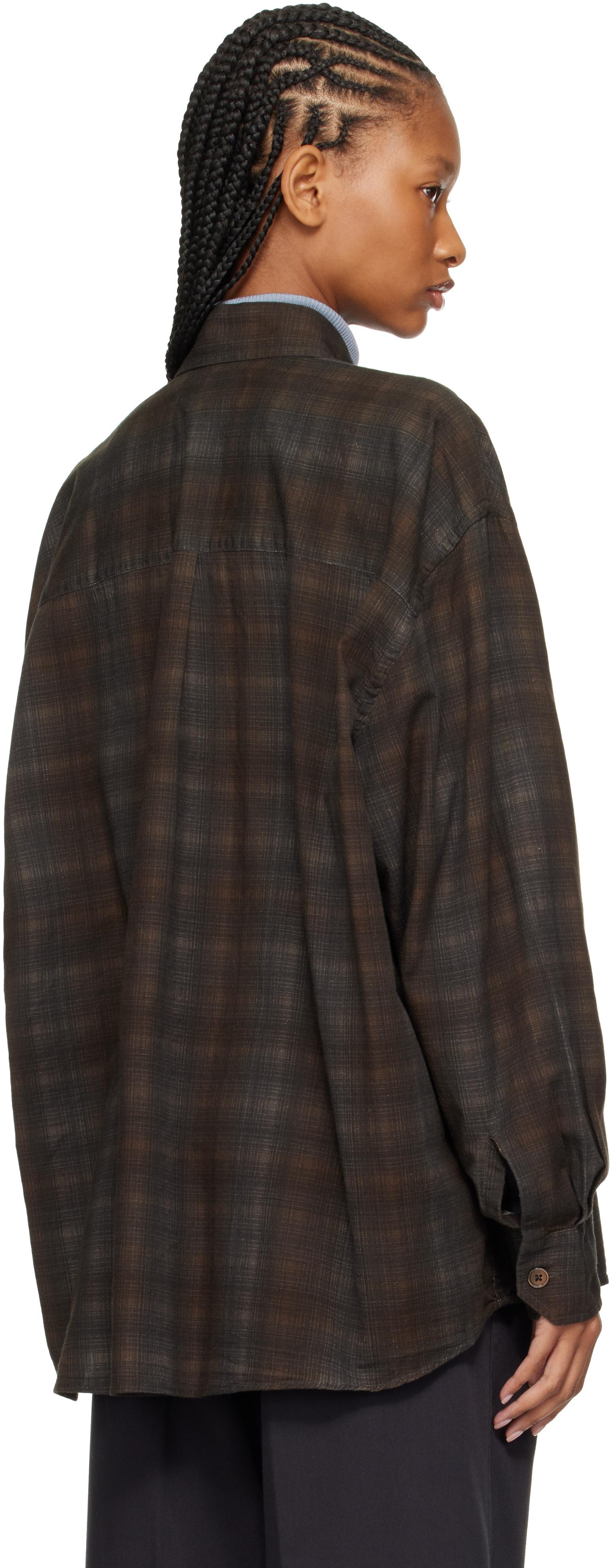OUR LEGACY - Chemise Borrowed brune