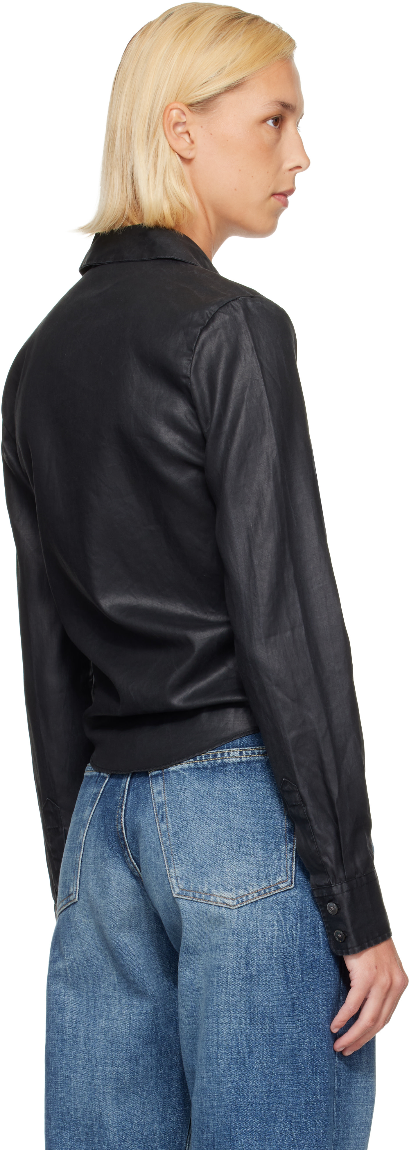 OUR LEGACY: Black Slim Zip Shirt | SSENSE