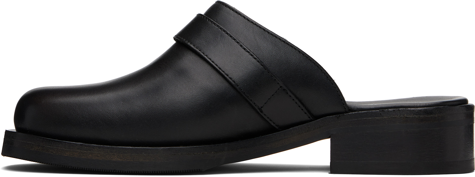 OUR LEGACY: Black Camion Mule Loafers | SSENSE Canada