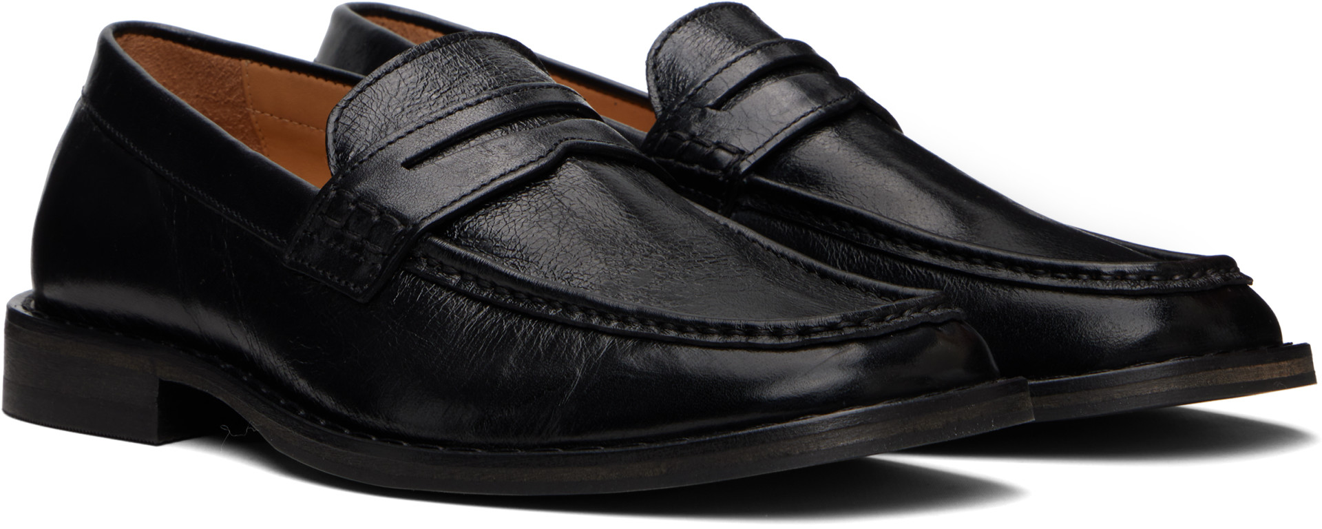 OUR LEGACY: Black Light Loafers | SSENSE