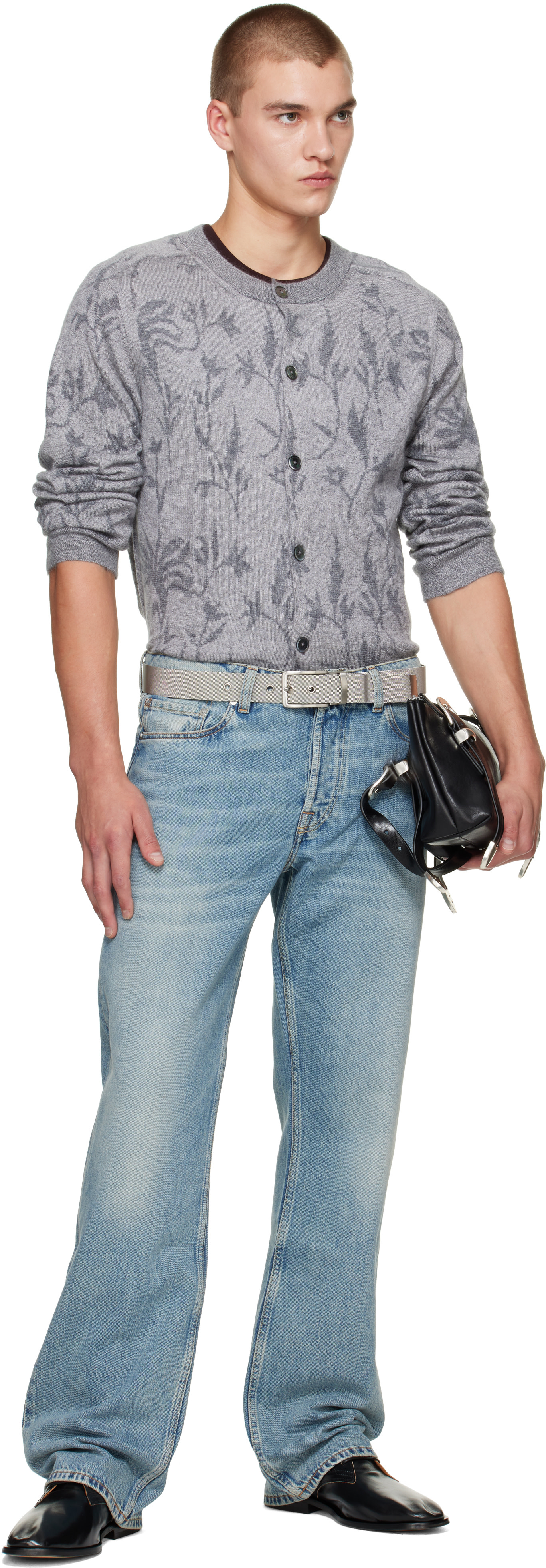 OUR LEGACY - Silver Sharkmesh Belt