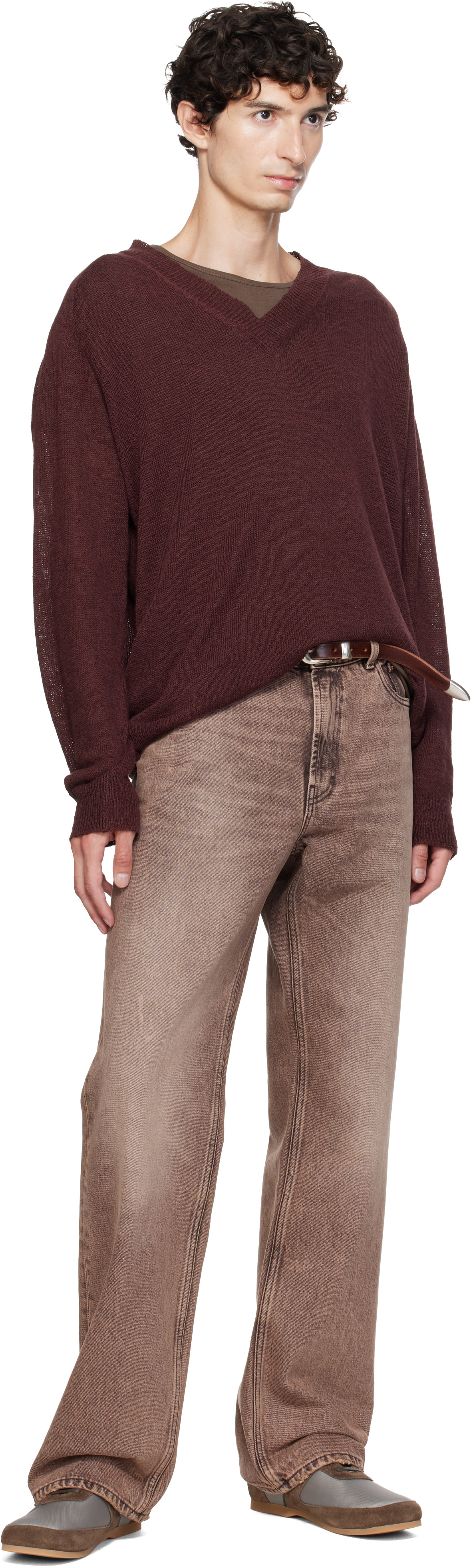 OUR LEGACY - Brown 2 CM Belt