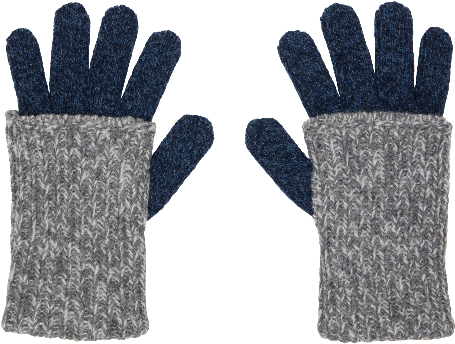 OUR LEGACY - Gray & Navy Fold Gloves
