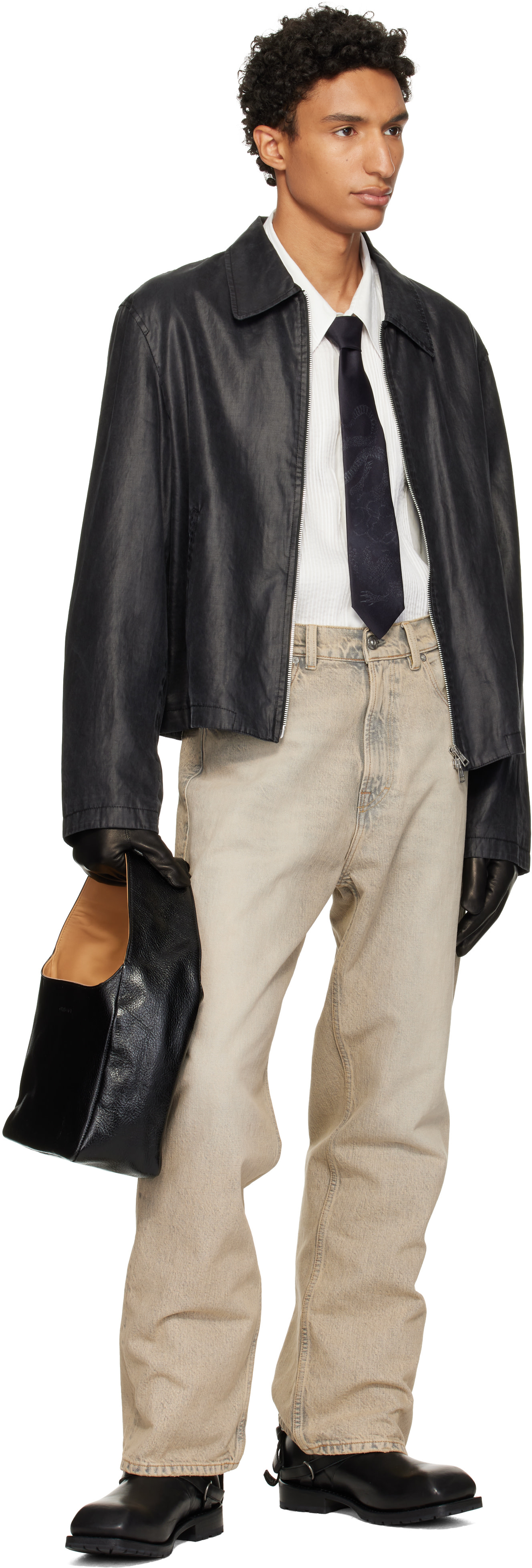 OUR LEGACY - Sac messager Brick noir