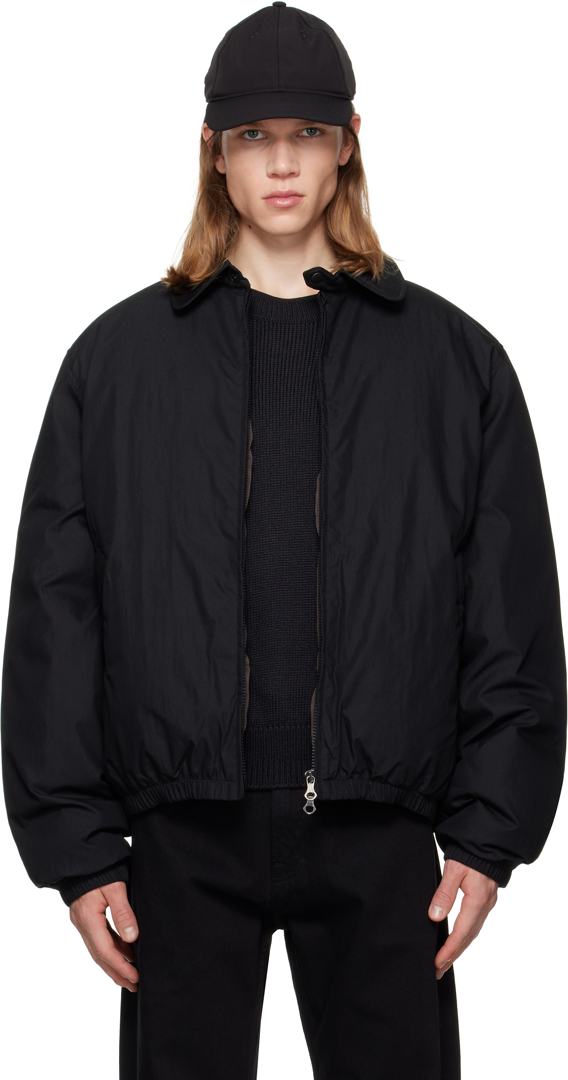 OUR LEGACY - Black Avenue Puffa Down Bomber Jacket