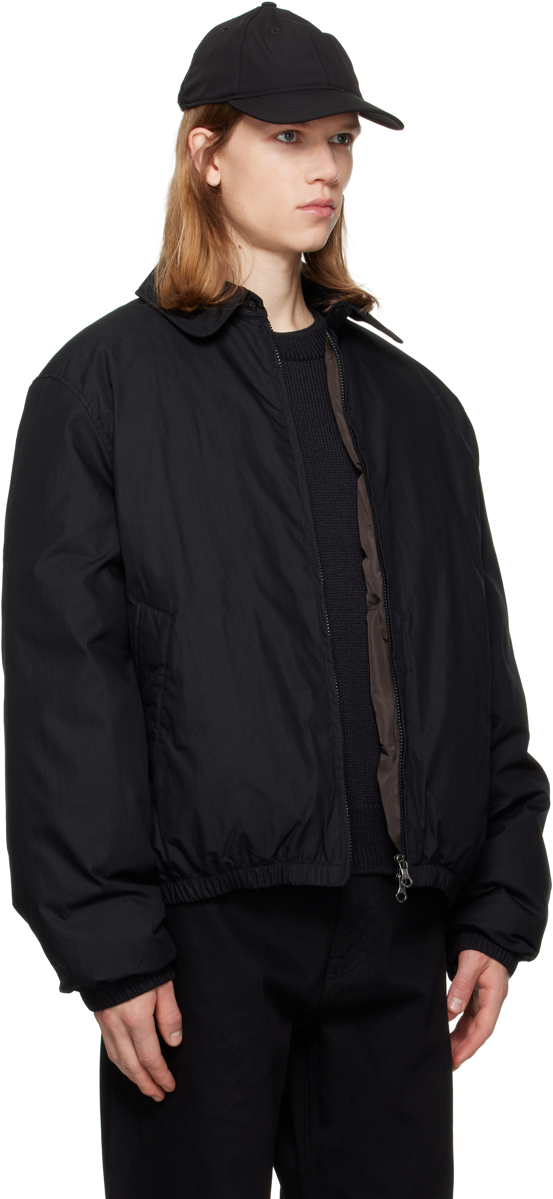 OUR LEGACY - Black Avenue Puffa Down Bomber Jacket