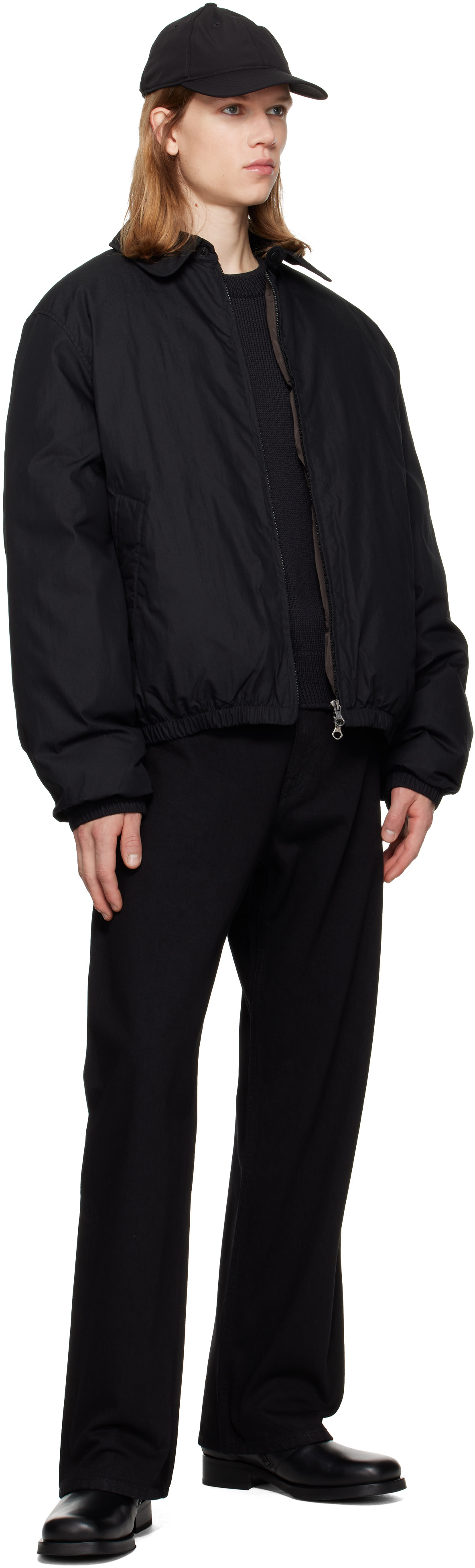 OUR LEGACY - Black Avenue Puffa Down Bomber Jacket