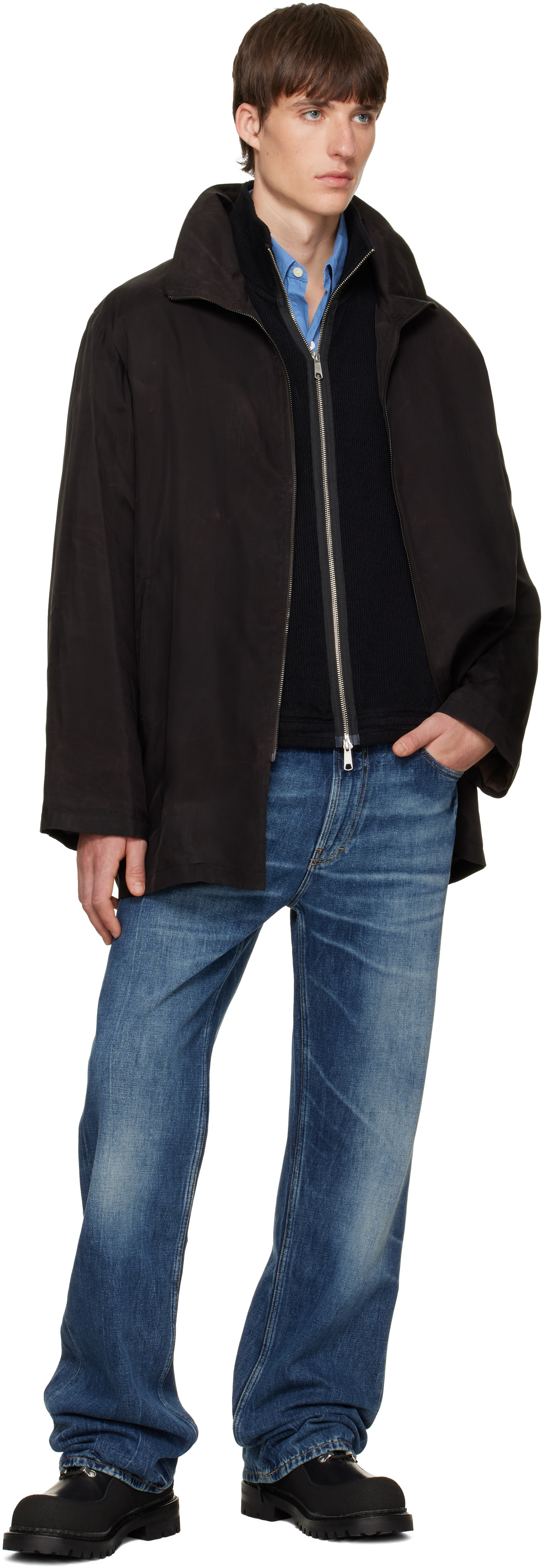 OUR LEGACY - Blouson Tiller brun