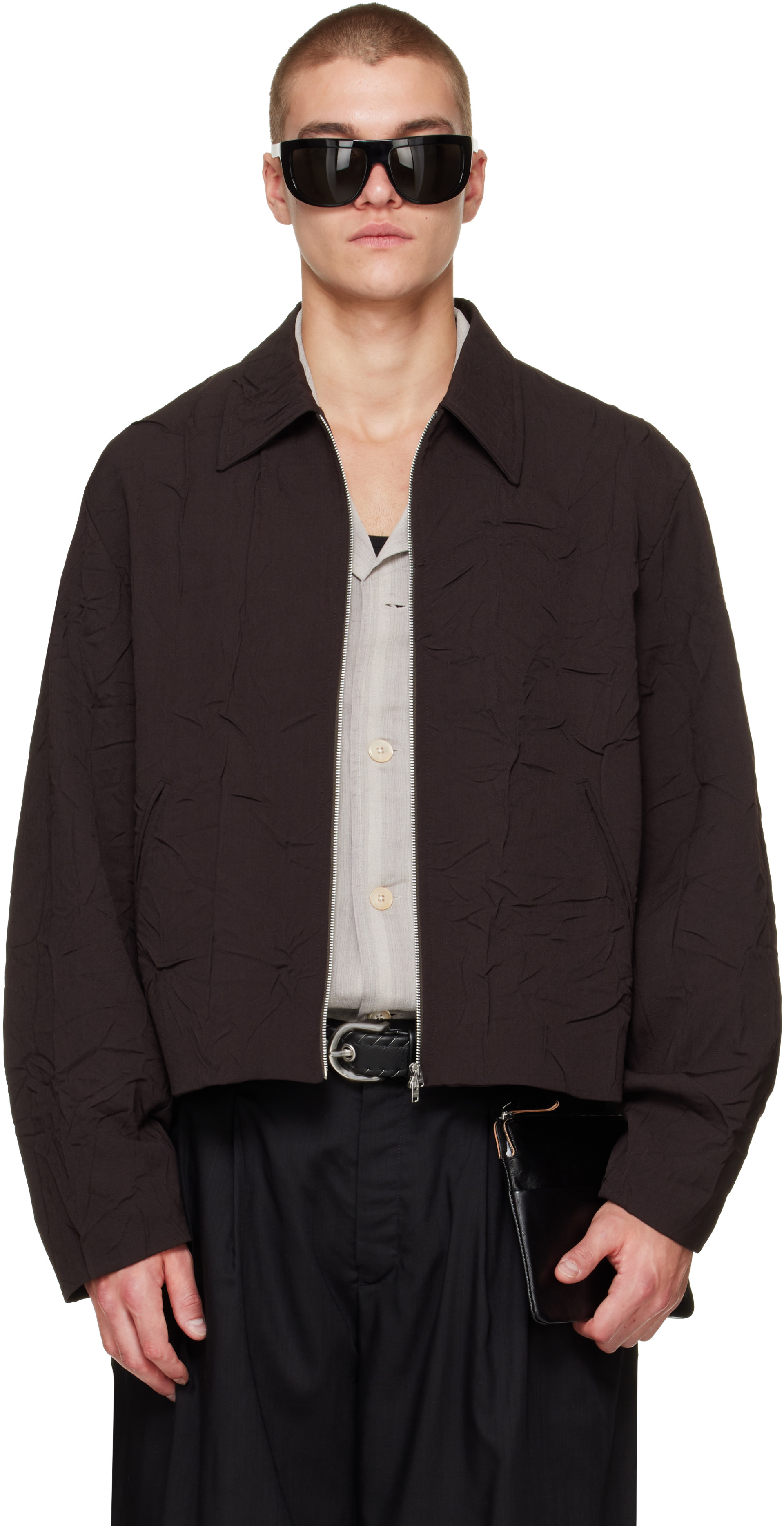 OUR LEGACY - Blouson écourté brun