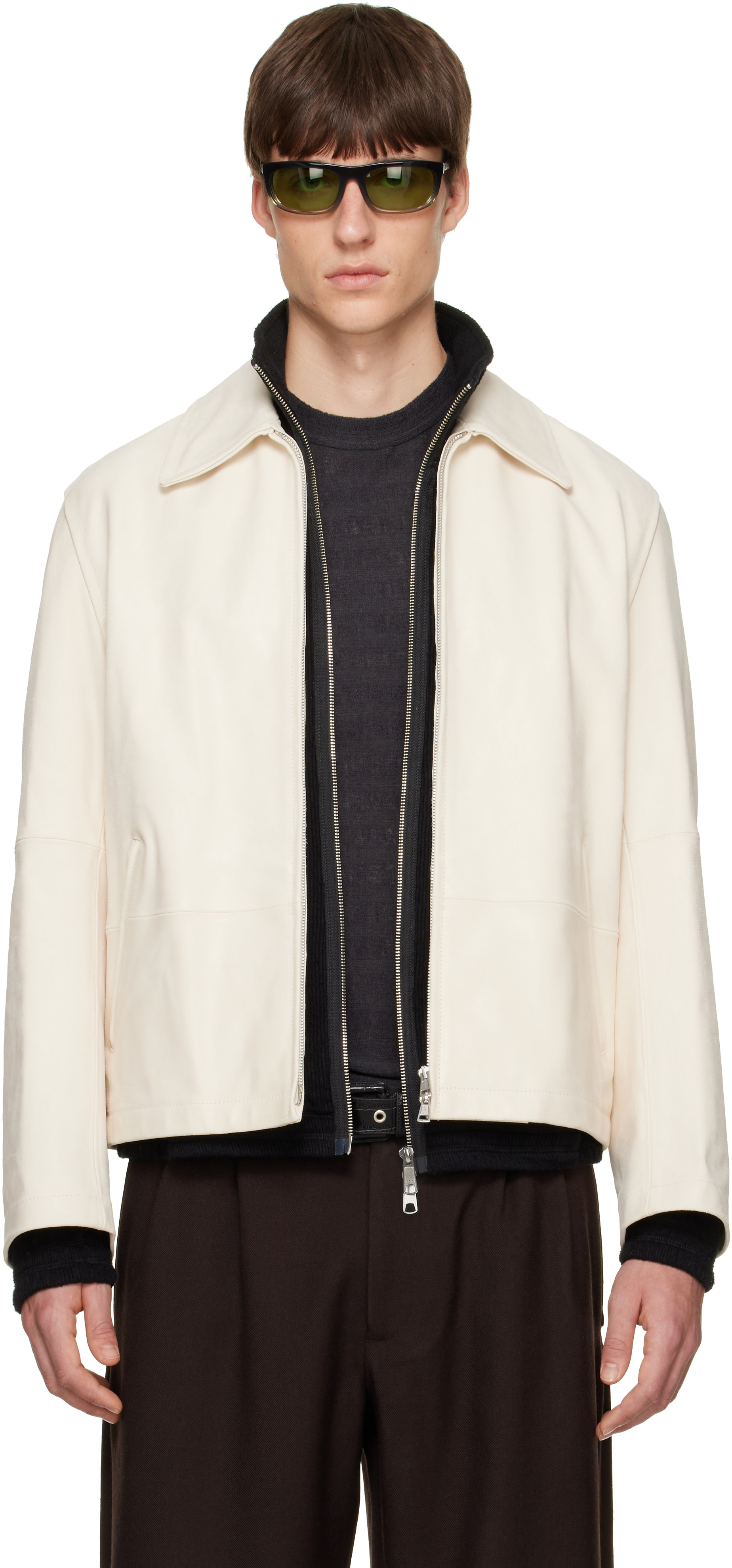 OUR LEGACY - Off-White Rework Leather Jacket
