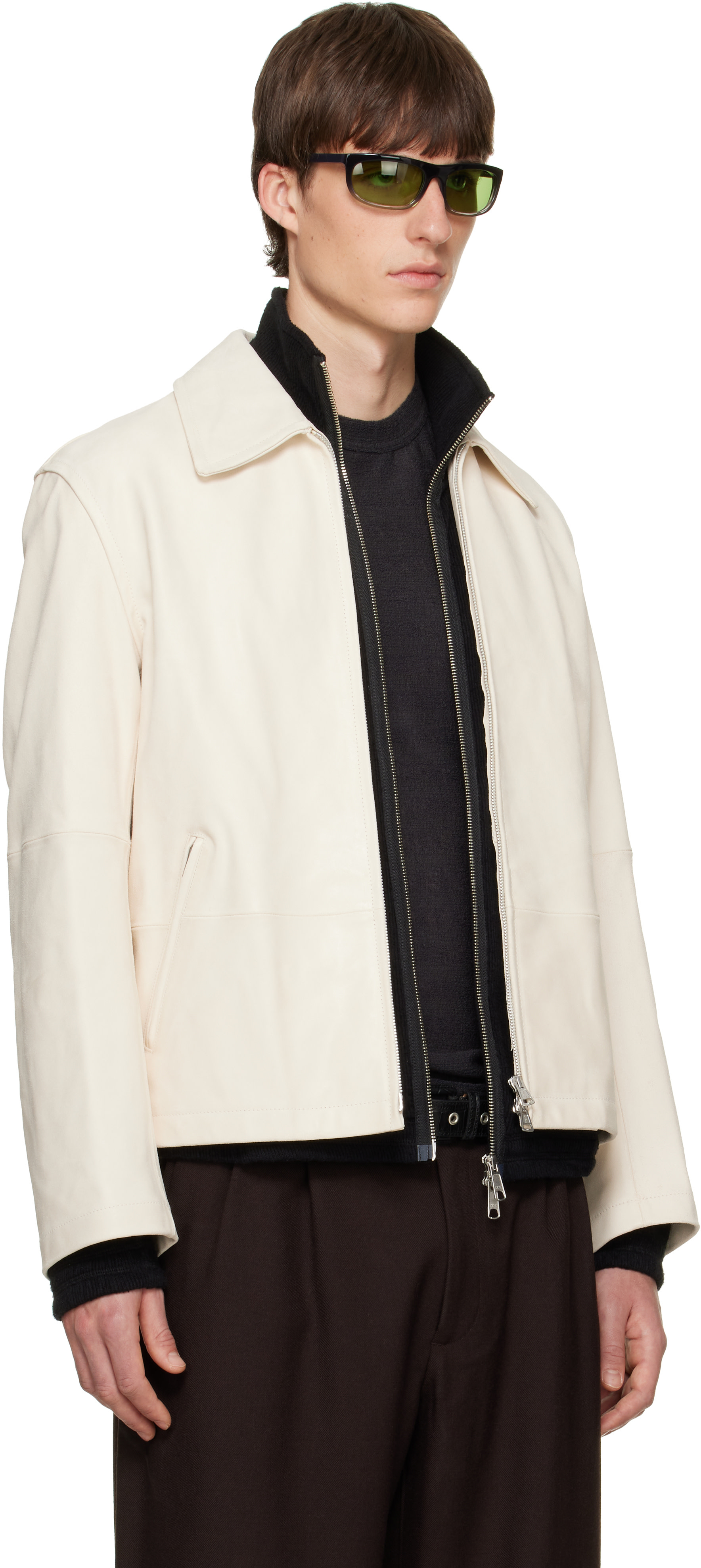 OUR LEGACY - Off-White Rework Leather Jacket