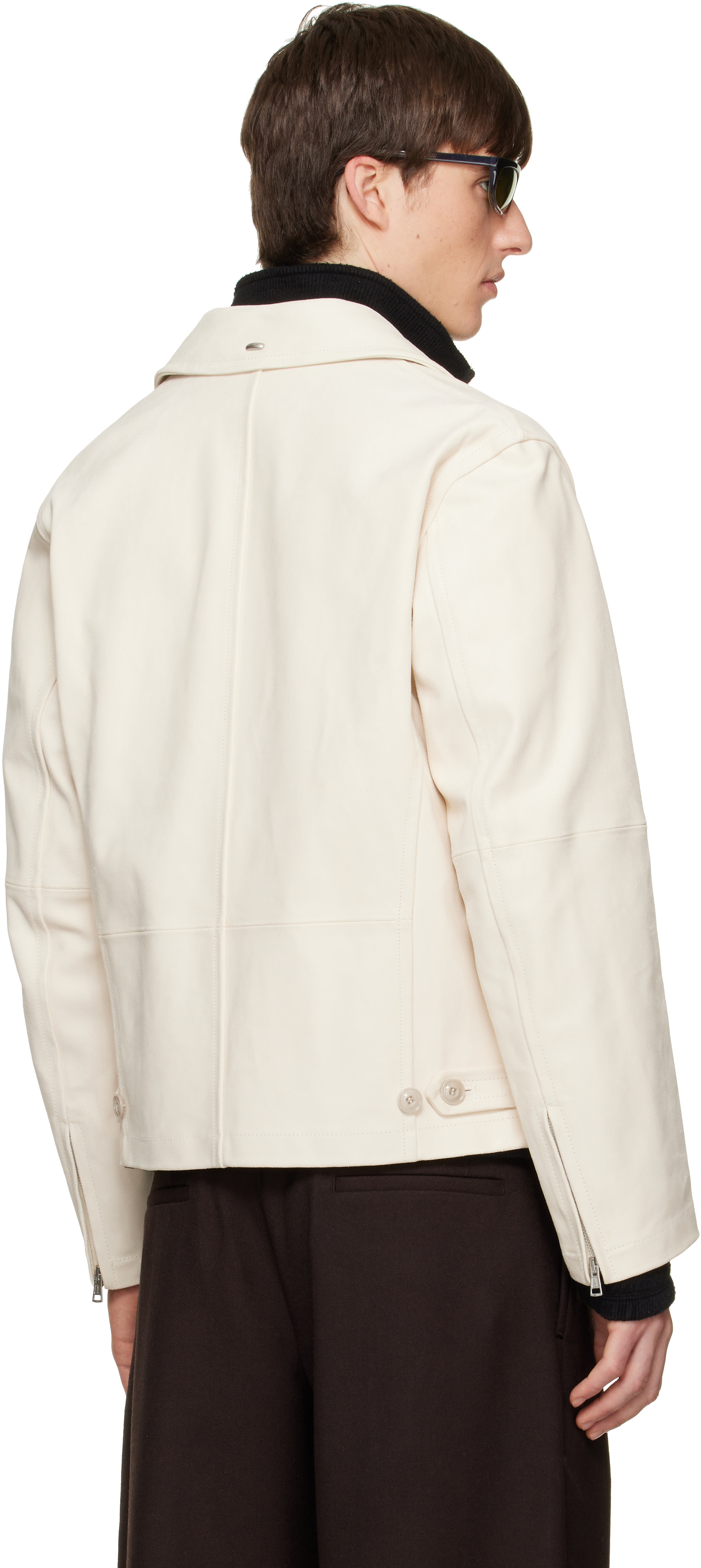 OUR LEGACY - Off-White Rework Leather Jacket