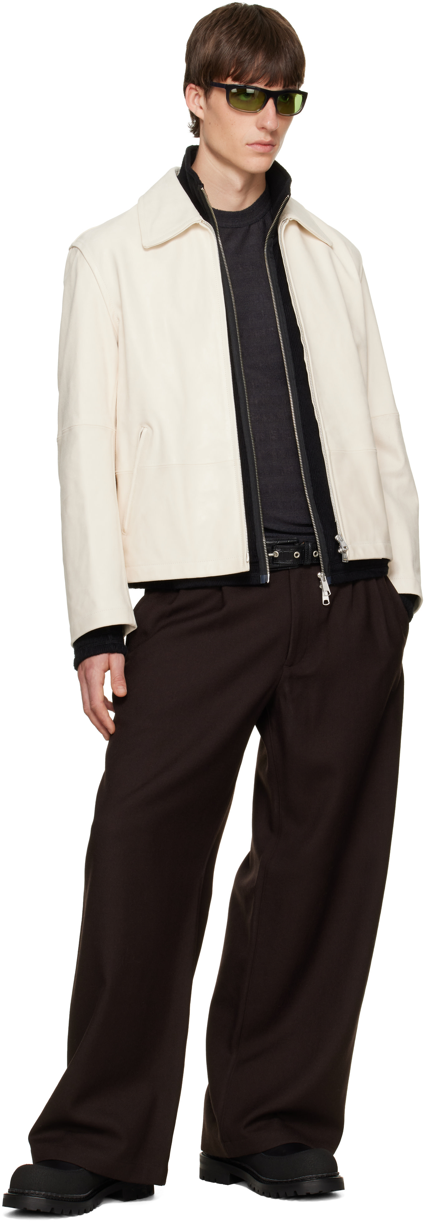 OUR LEGACY - Off-White Rework Leather Jacket