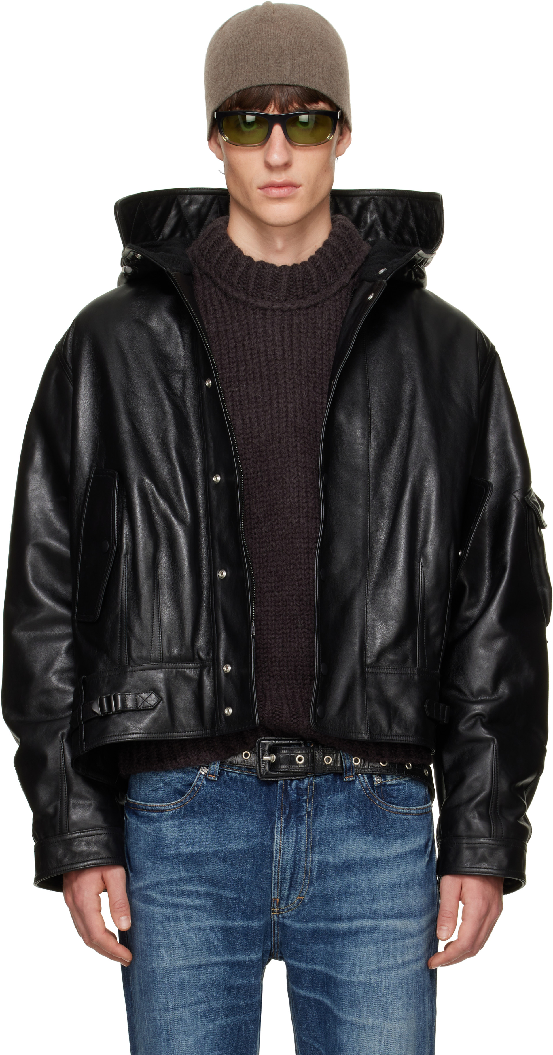 OUR LEGACY - Black Orbit Leather Jacket