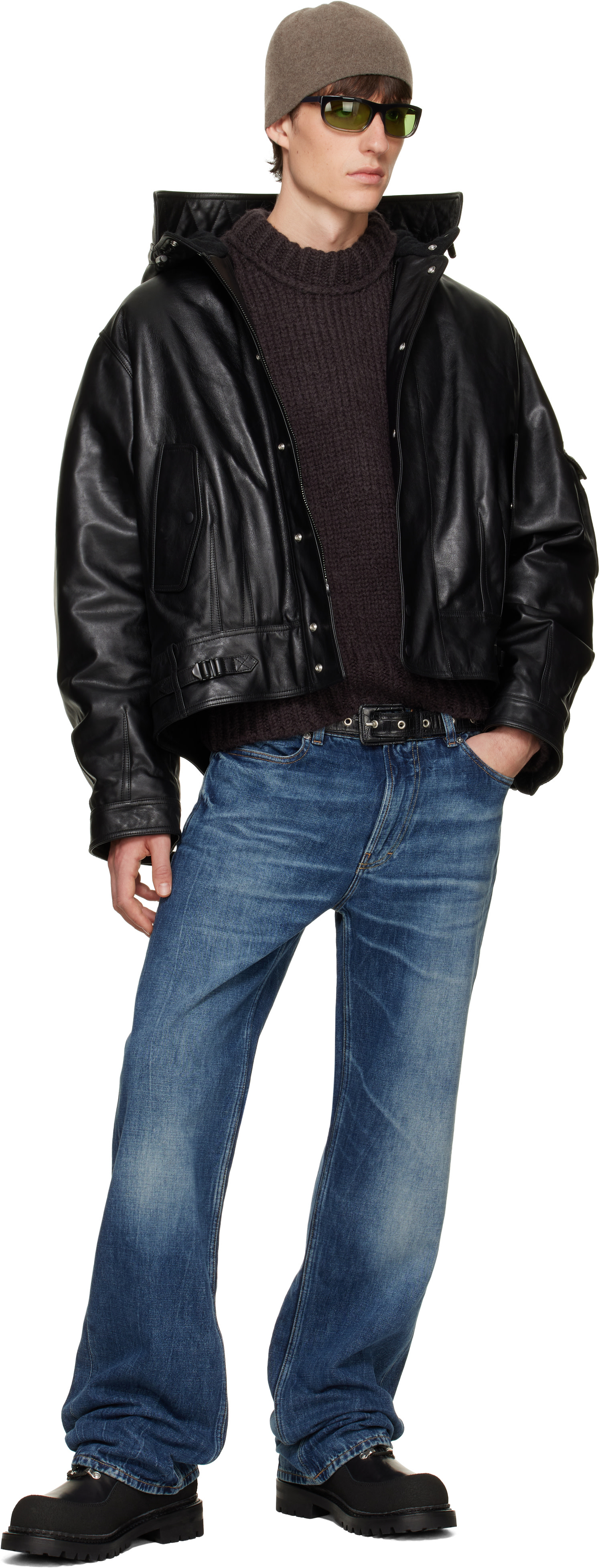 OUR LEGACY - Black Orbit Leather Jacket