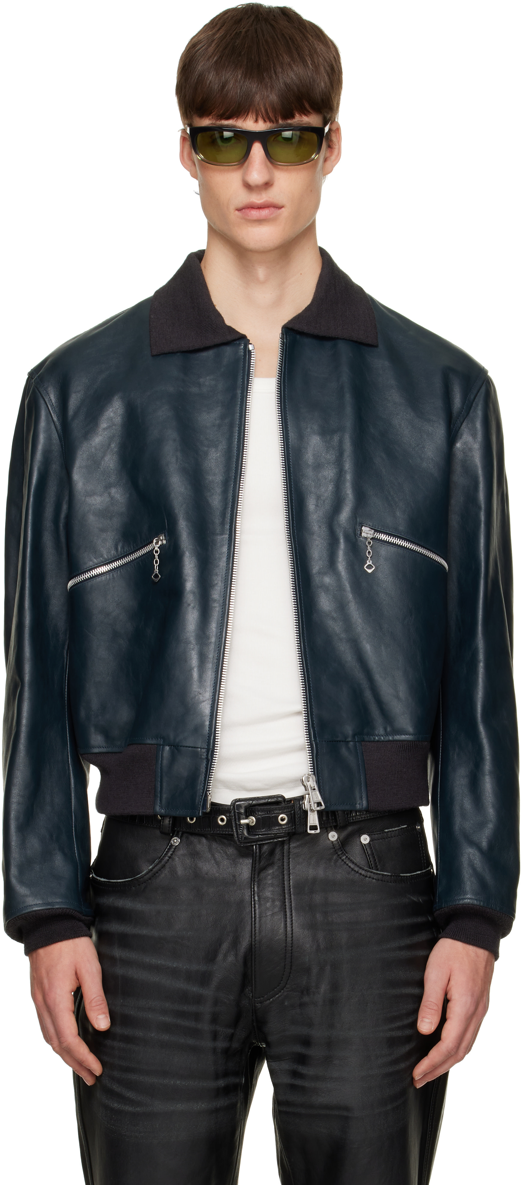 OUR LEGACY - Blouson aviateur Mini bleu