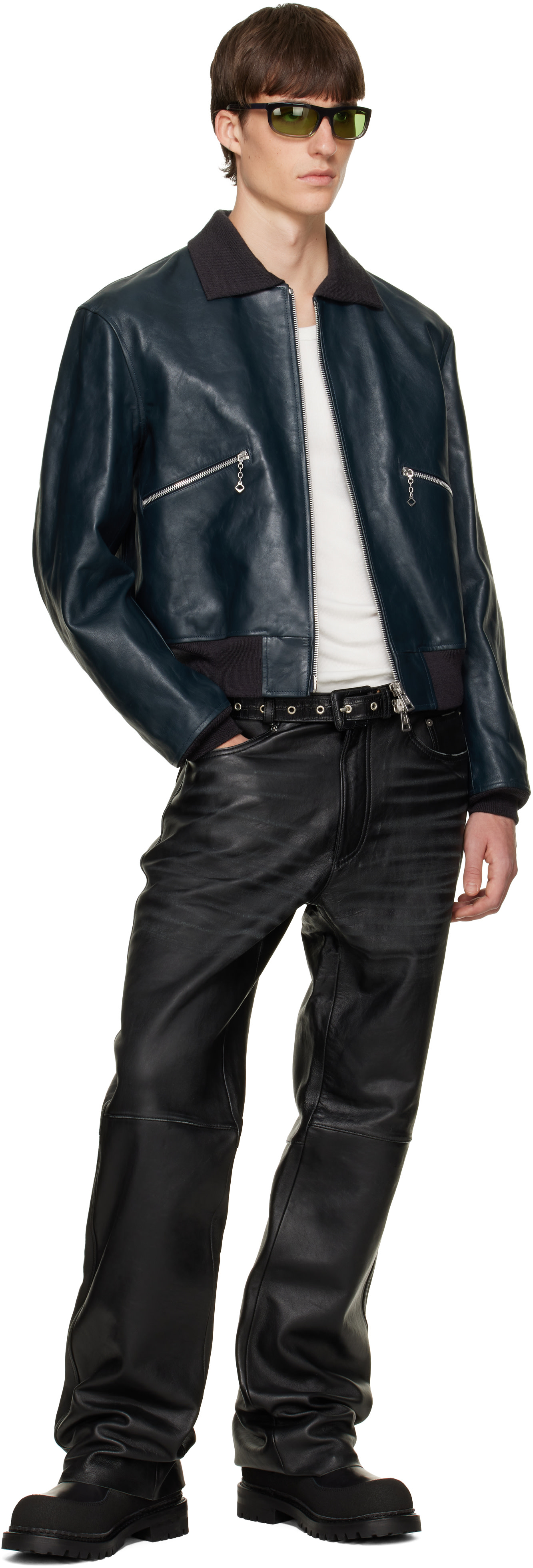 OUR LEGACY - Blouson aviateur Mini bleu