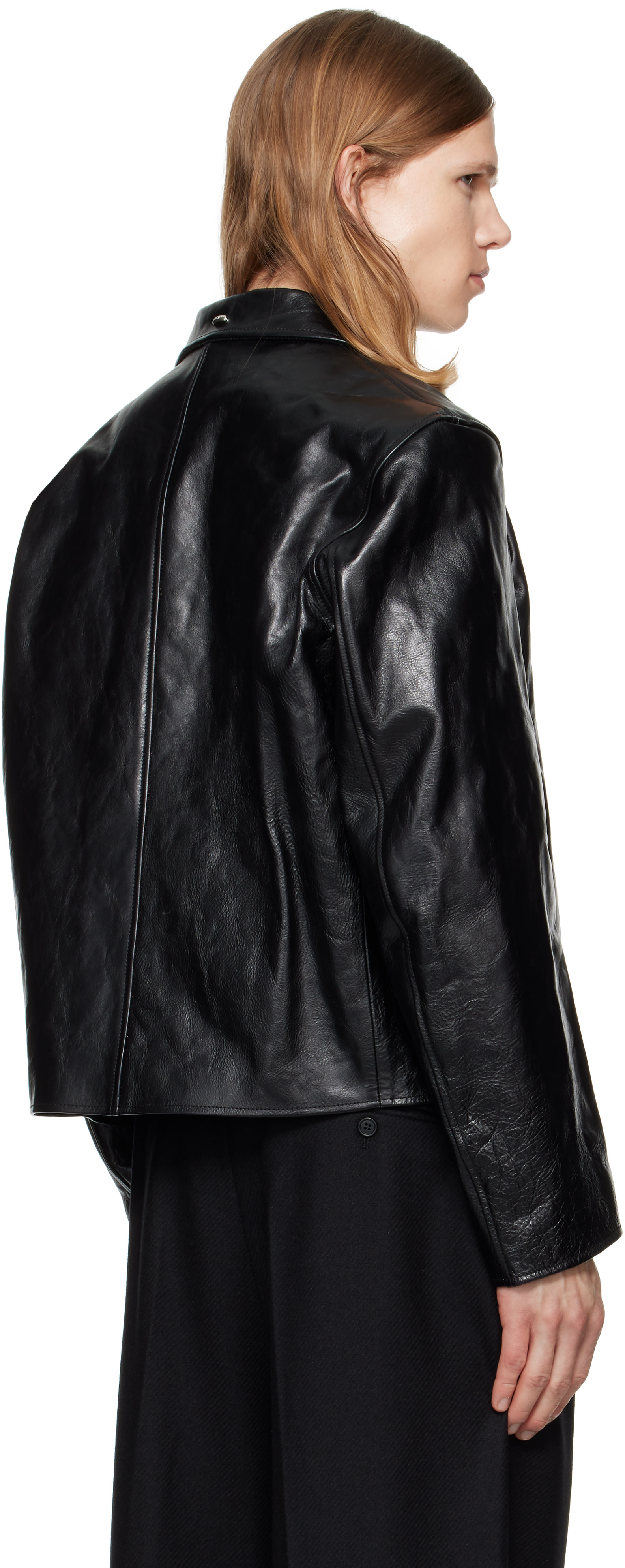 OUR LEGACY - Black Mini Leather Jacket