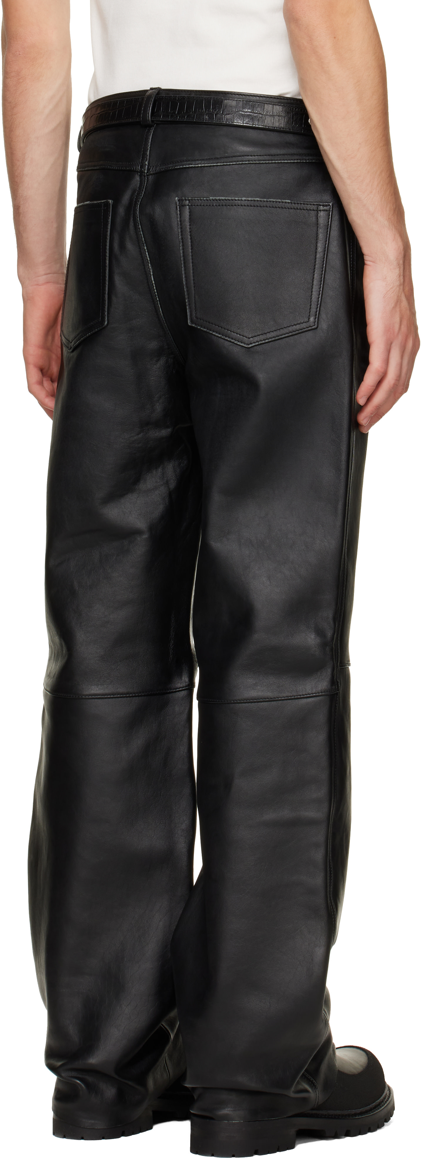 OUR LEGACY - Black Carlson Cut Leather Pants