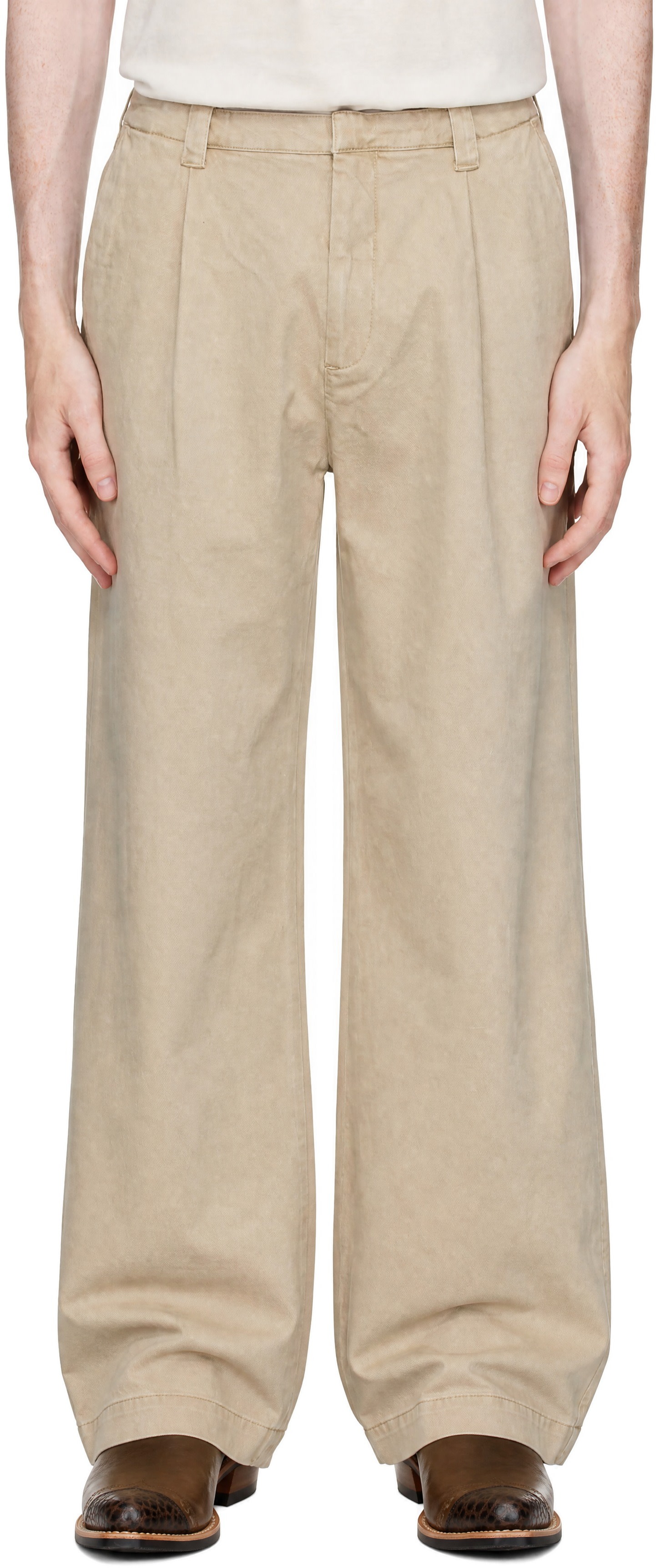 OUR LEGACY: Beige Still Chino Trousers | SSENSE