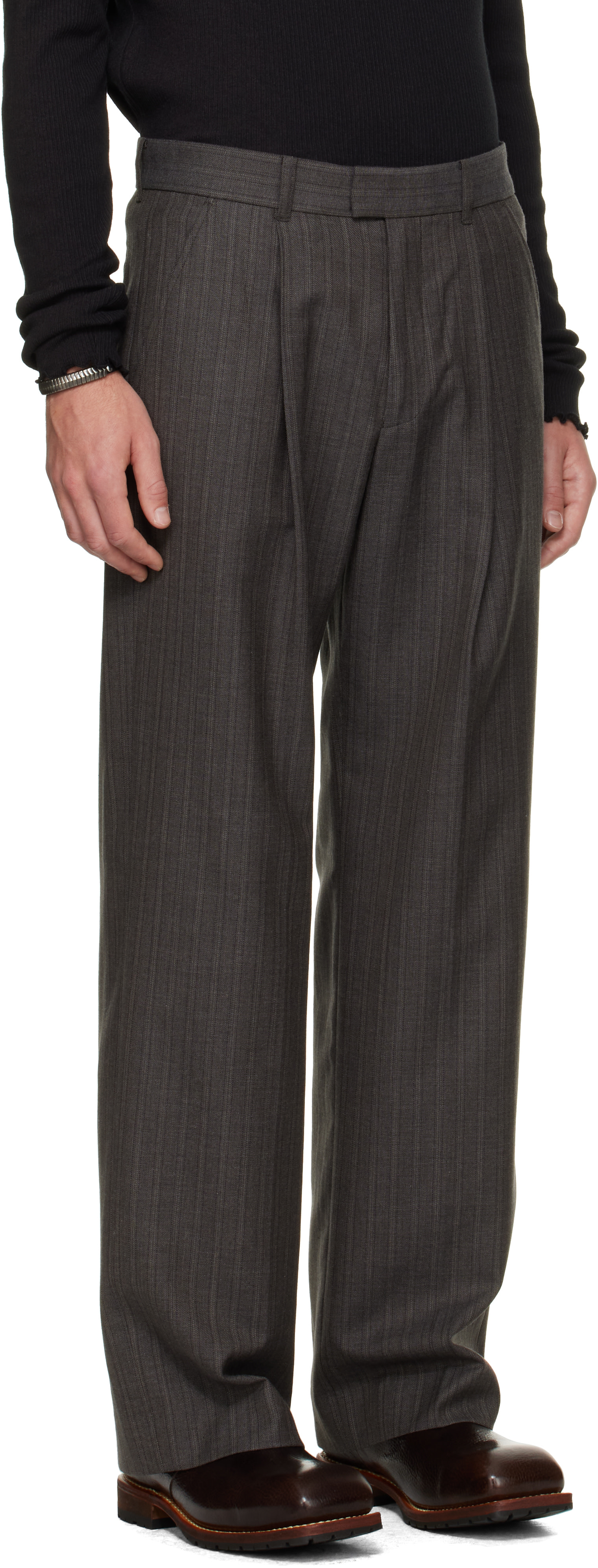 OUR LEGACY - Gray Slack Trousers