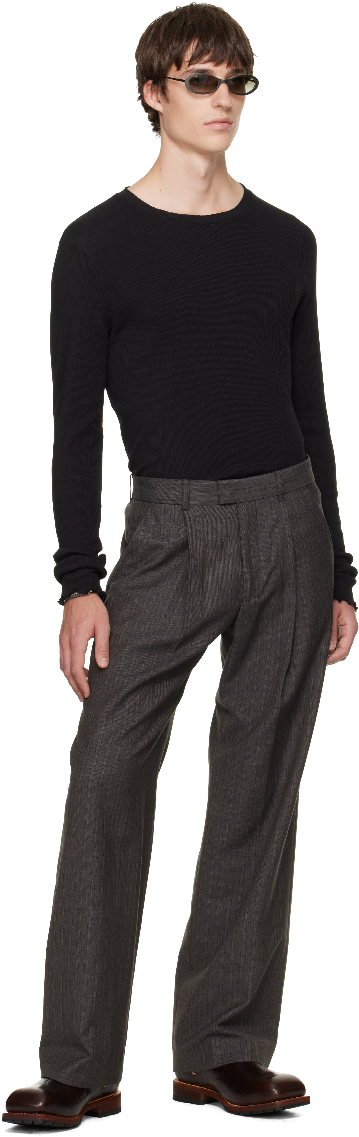 OUR LEGACY - Gray Slack Trousers
