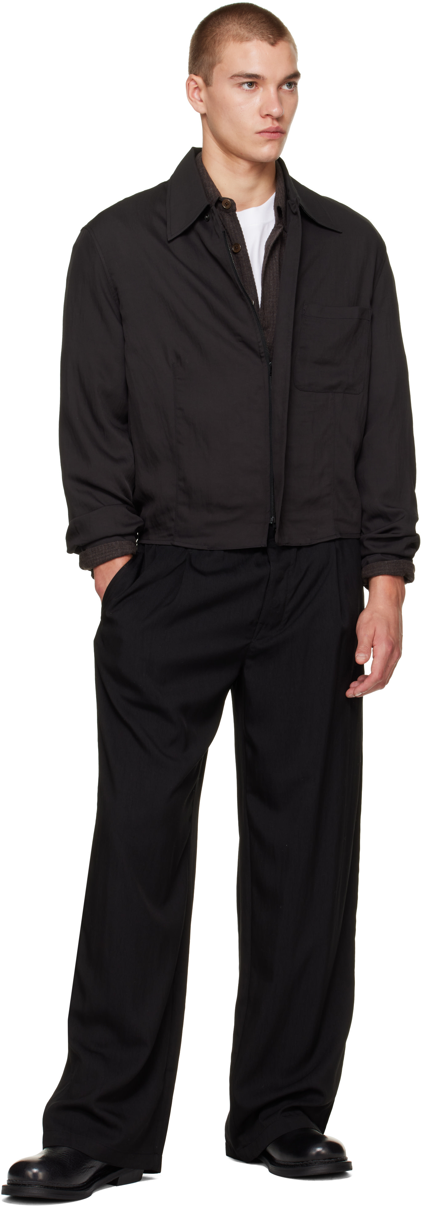 OUR LEGACY - Black Sift Zip Overshirt