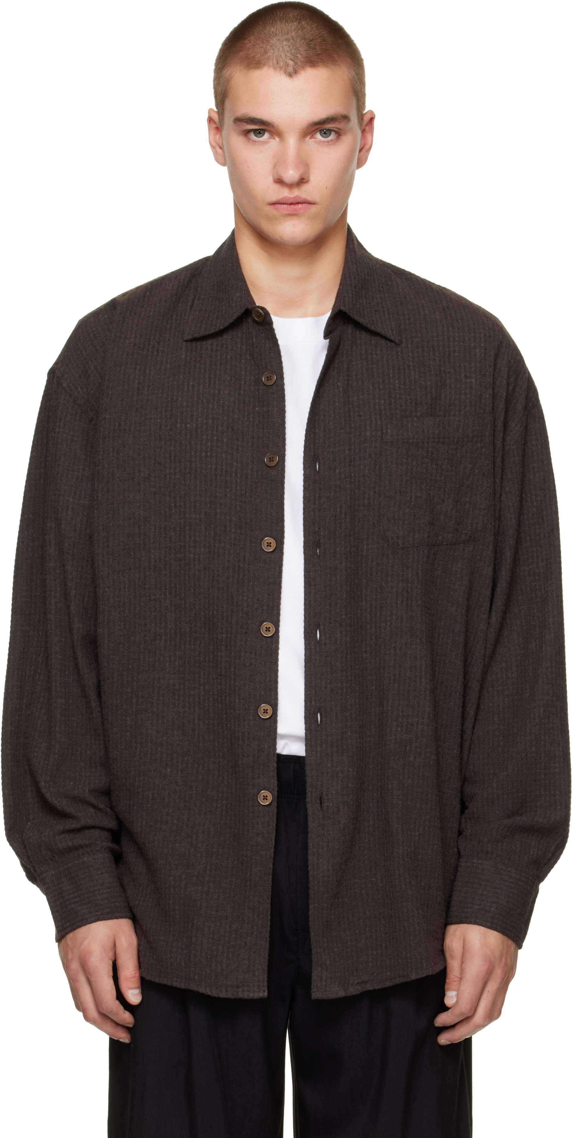 OUR LEGACY - Brown Borrowed Shirt